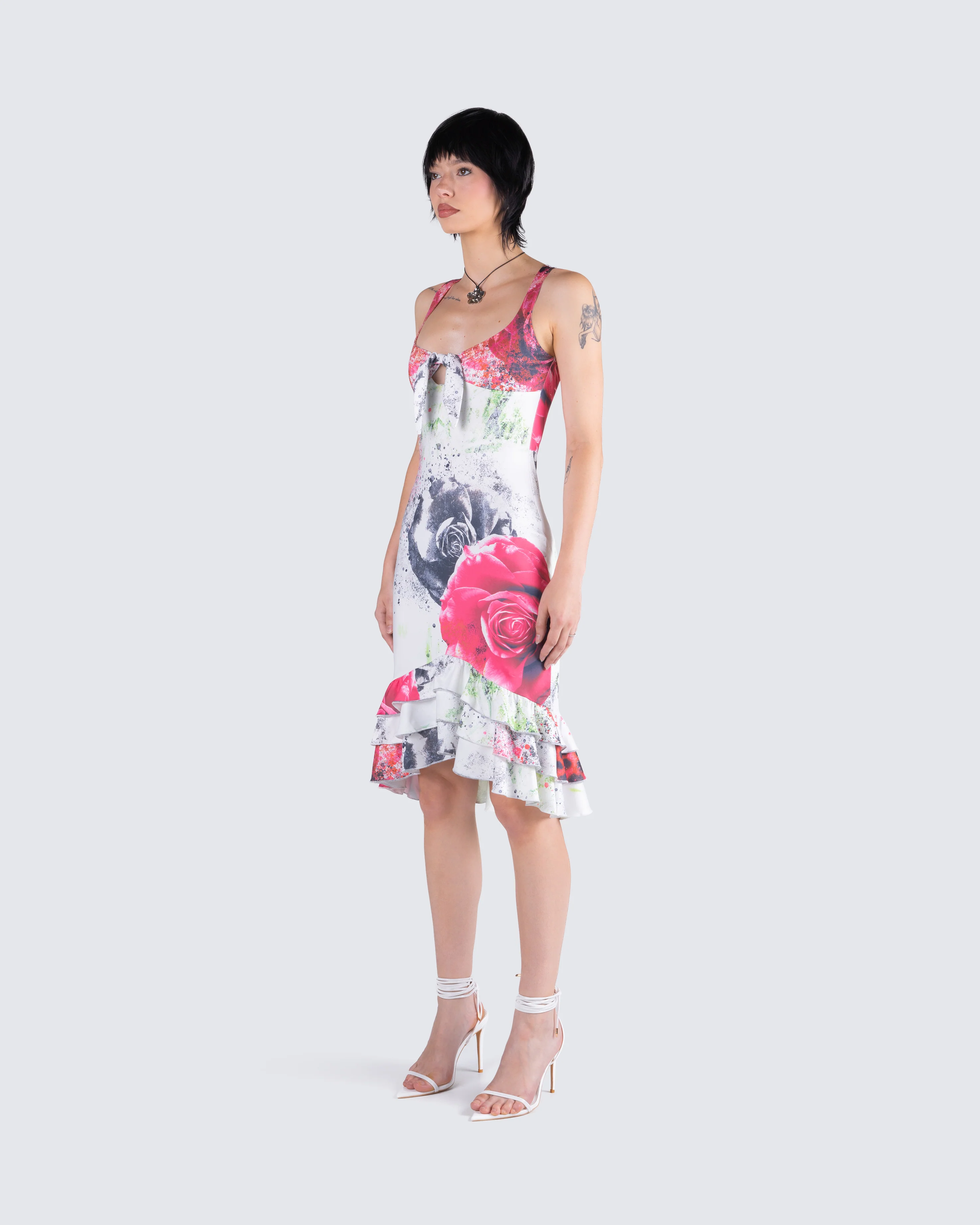 Clarice Floral Print Dress - Image 7