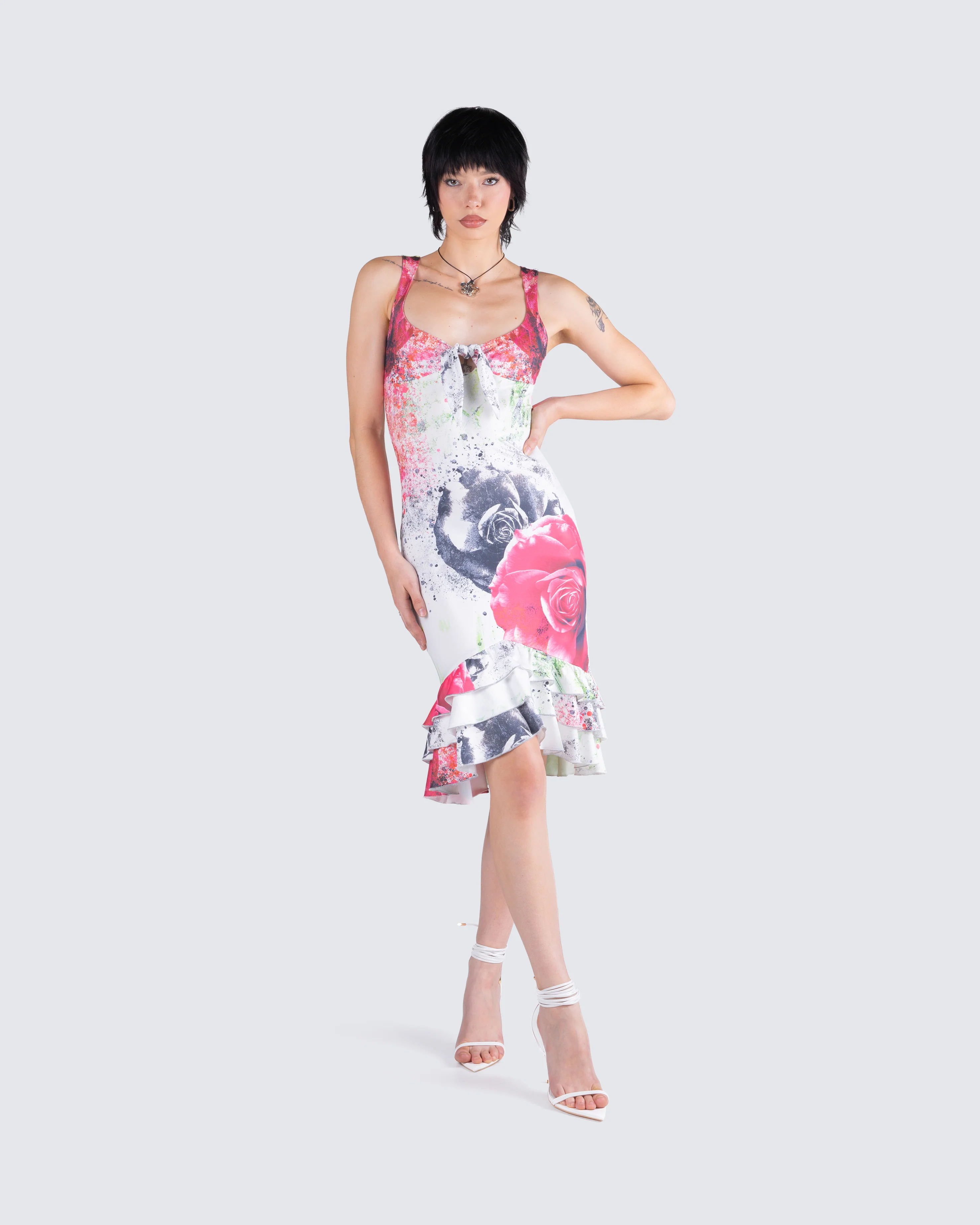 Clarice Floral Print Dress - Image 8