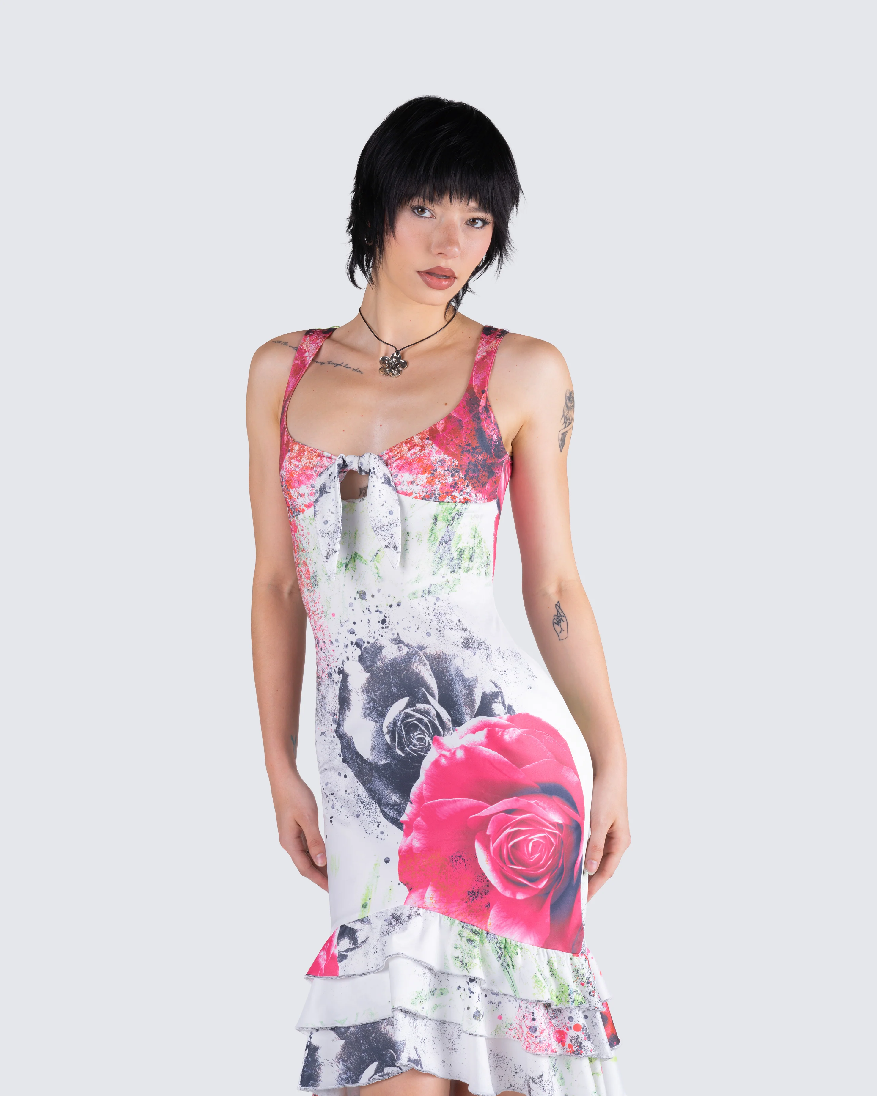 Clarice Floral Print Dress - Image 9