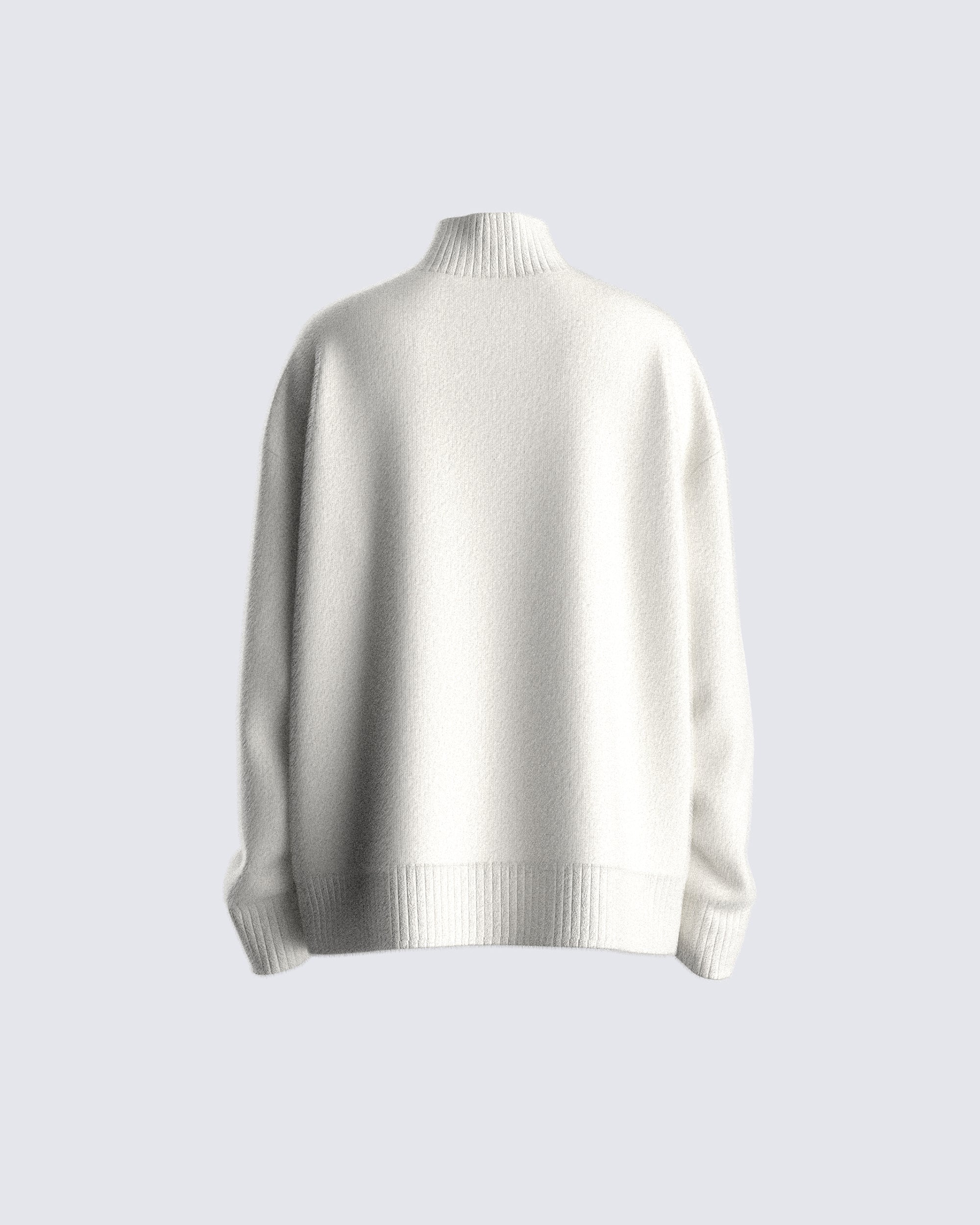 Conner Ivory Sweater Knit Top - Image 3