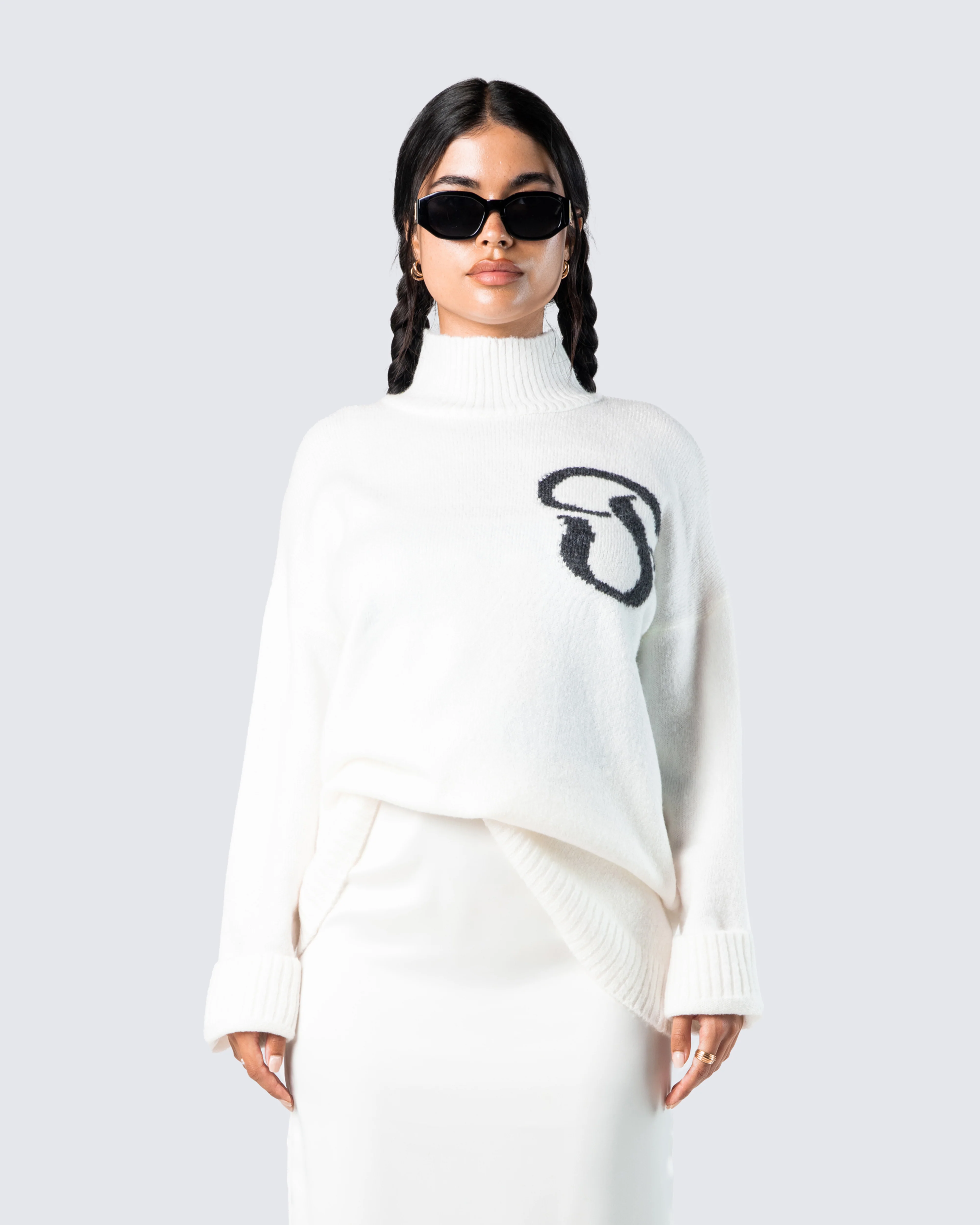 Conner Ivory Sweater Knit Top - Image 4