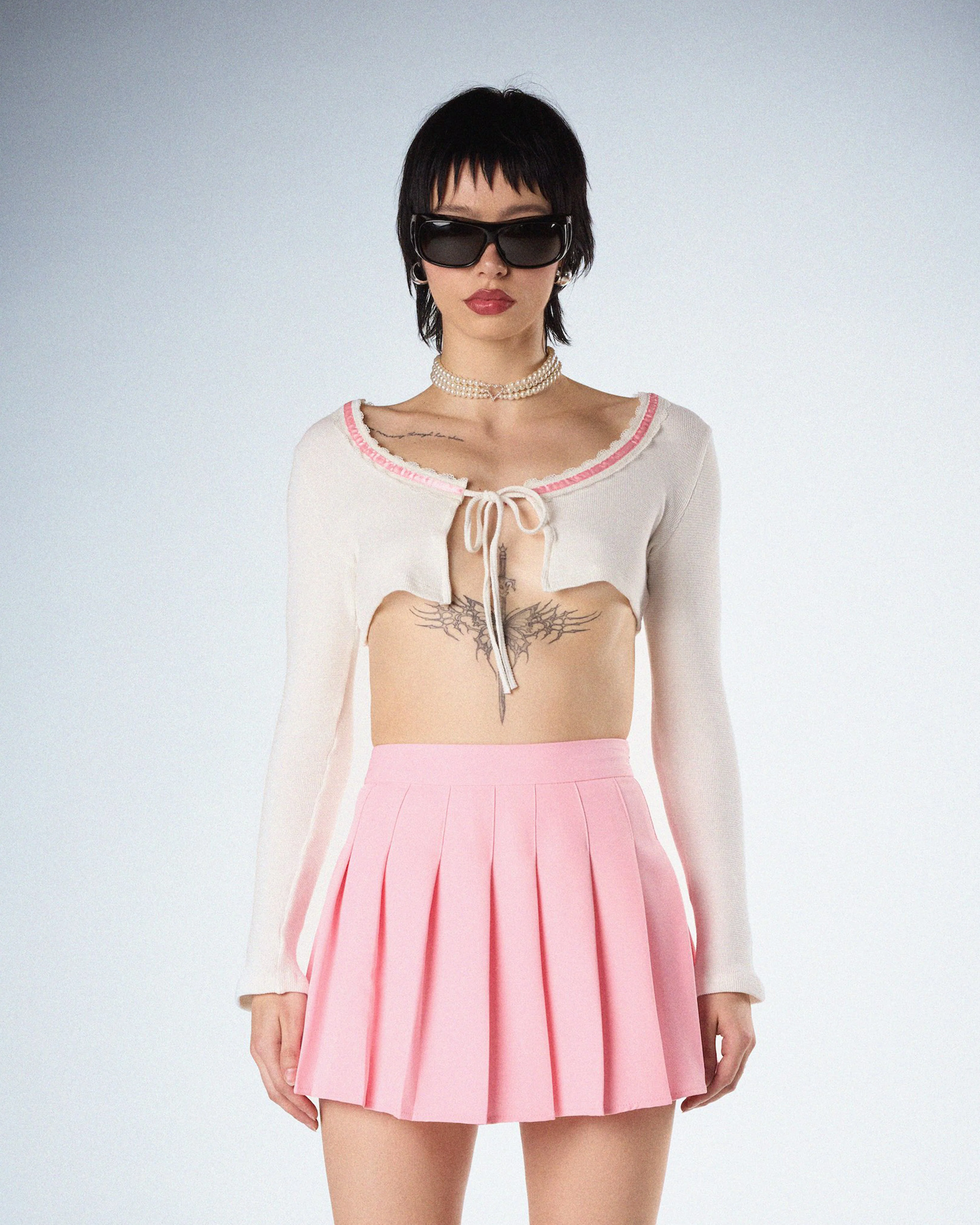 Cosette White Crop Top - Image 4