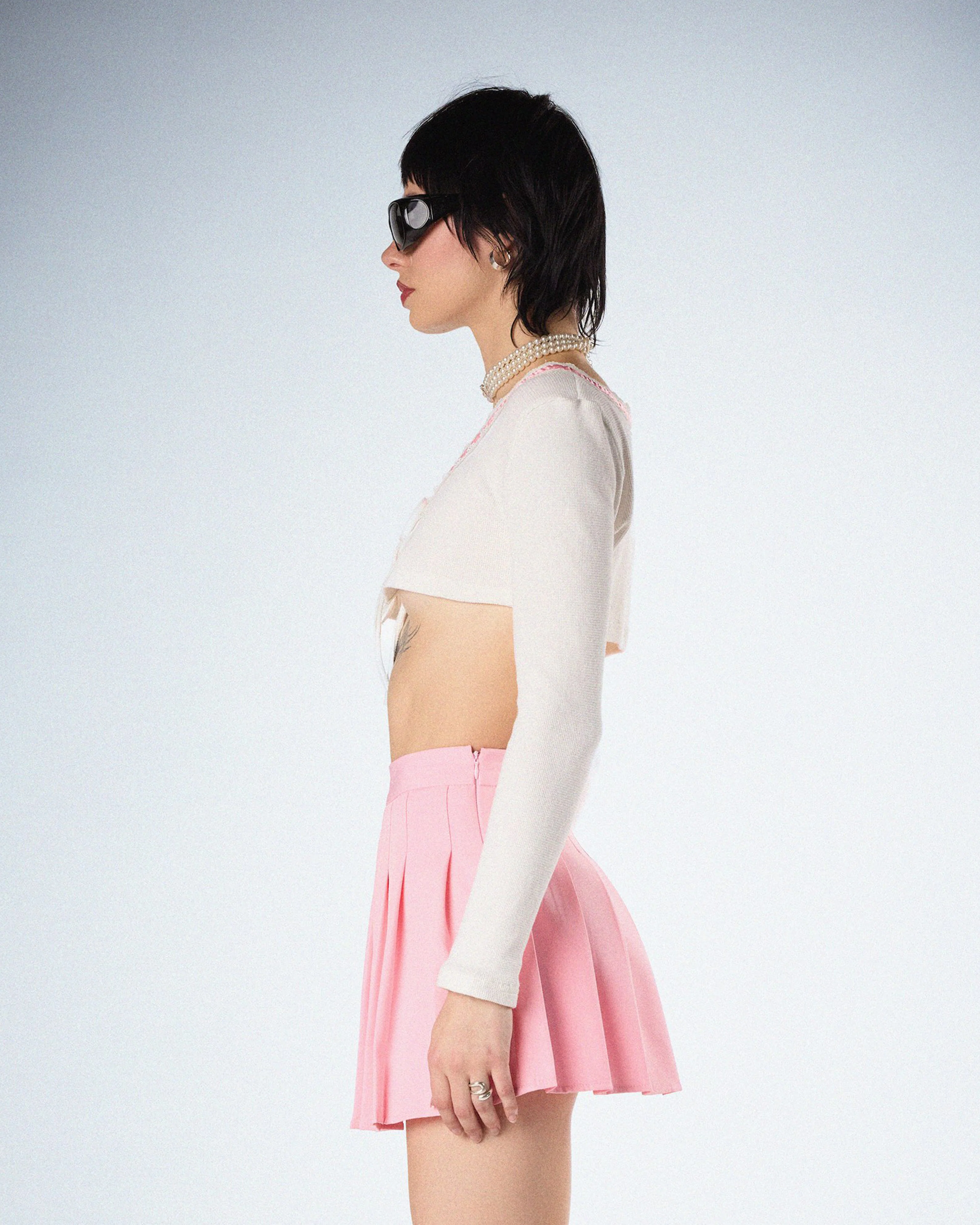 Cosette White Crop Top - Image 6