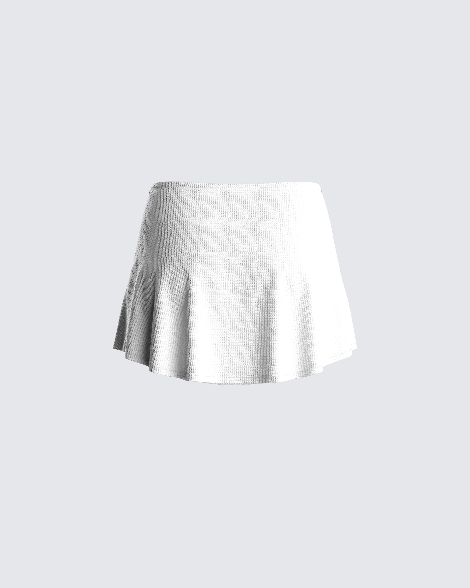 Cosette White Mini Skirt - Image 3