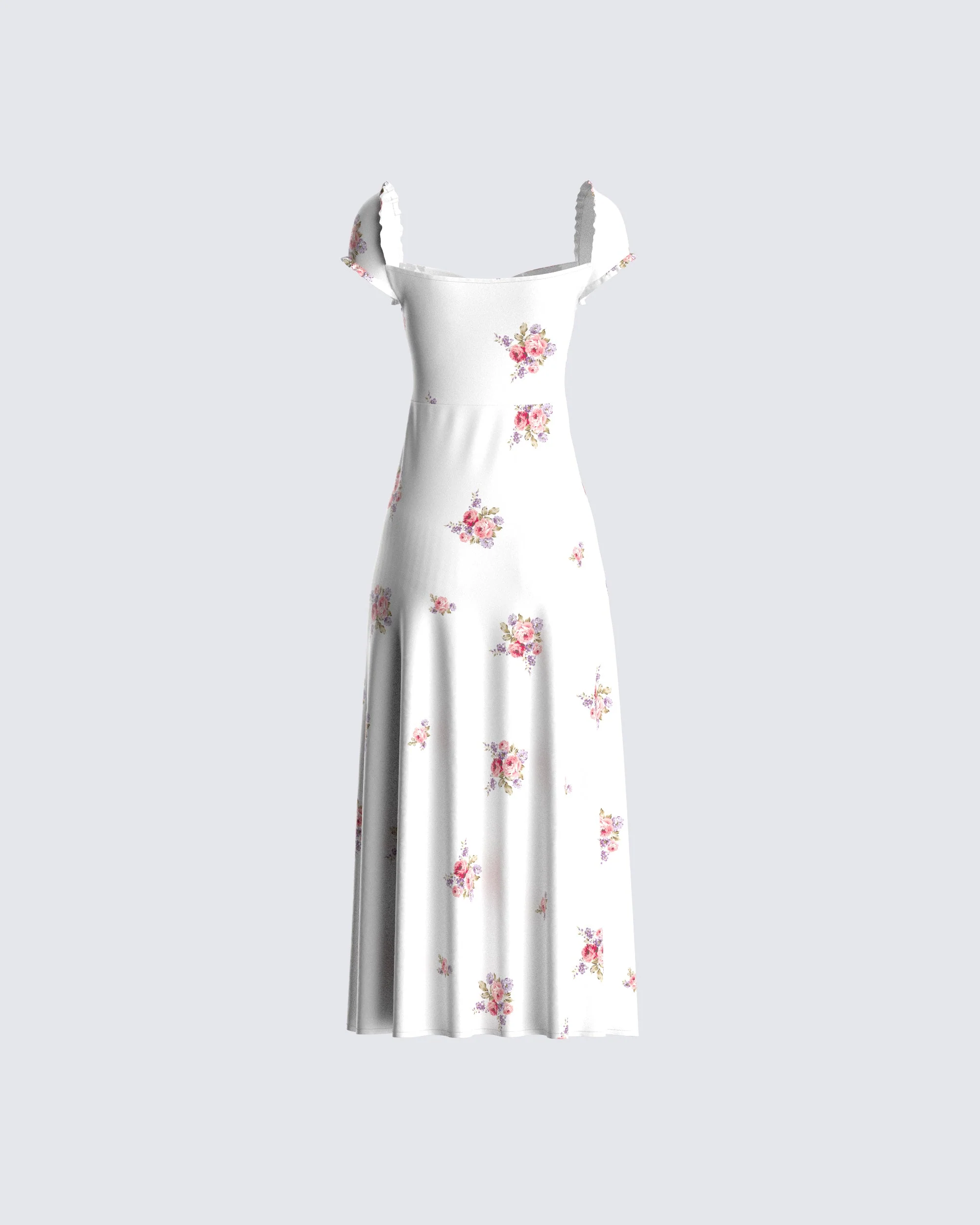 Crue Floral Print Midi Dress - Image 3