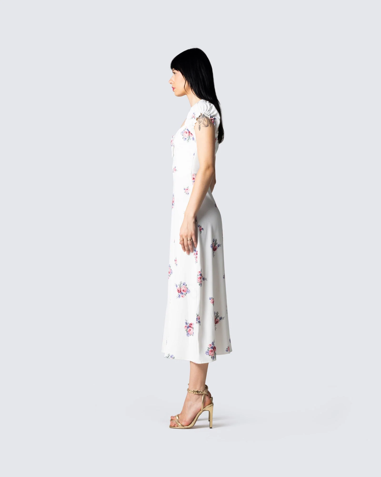 Crue Floral Print Midi Dress - Image 5