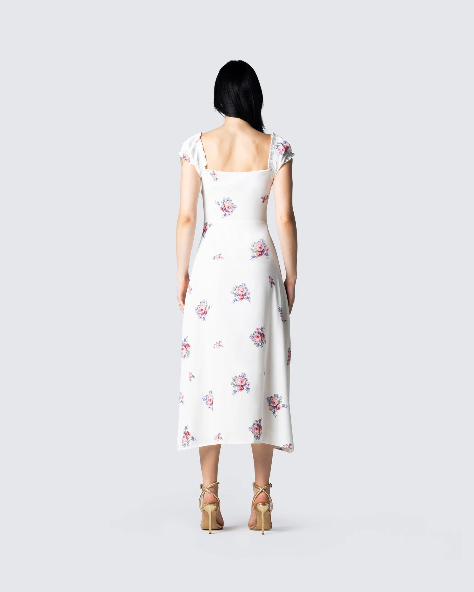 Crue Floral Print Midi Dress - Image 6