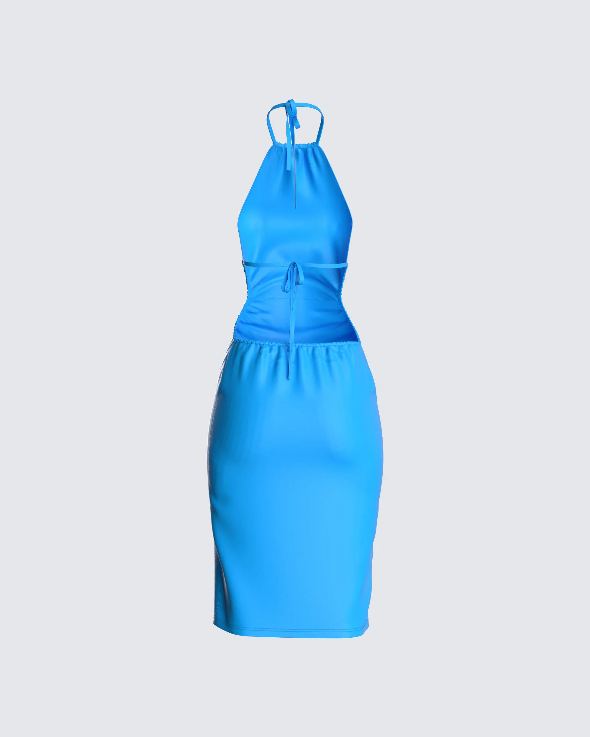 Cyrus Blue Midi Dress - Image 3