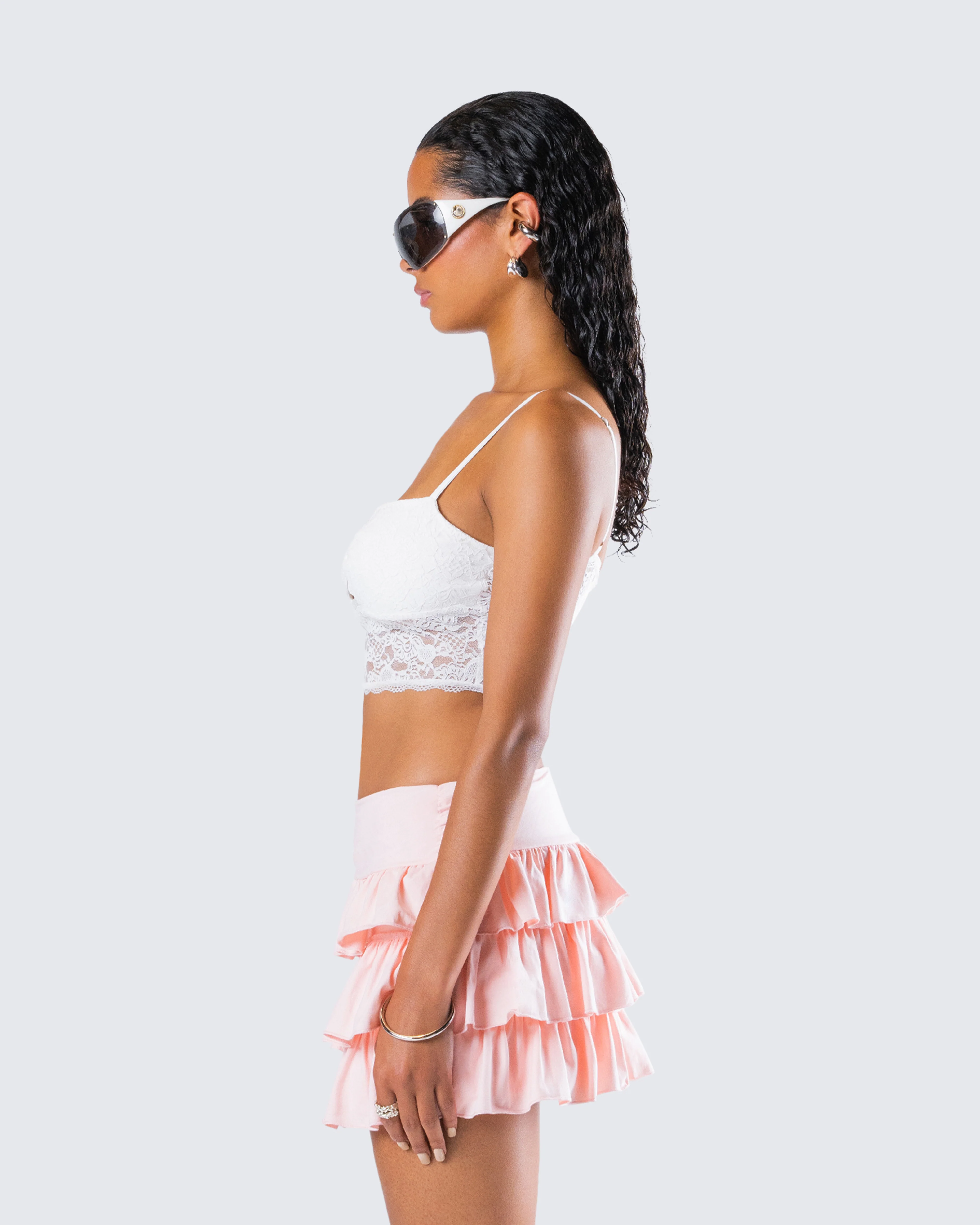Dakoa White Lace Cami Top - Image 6
