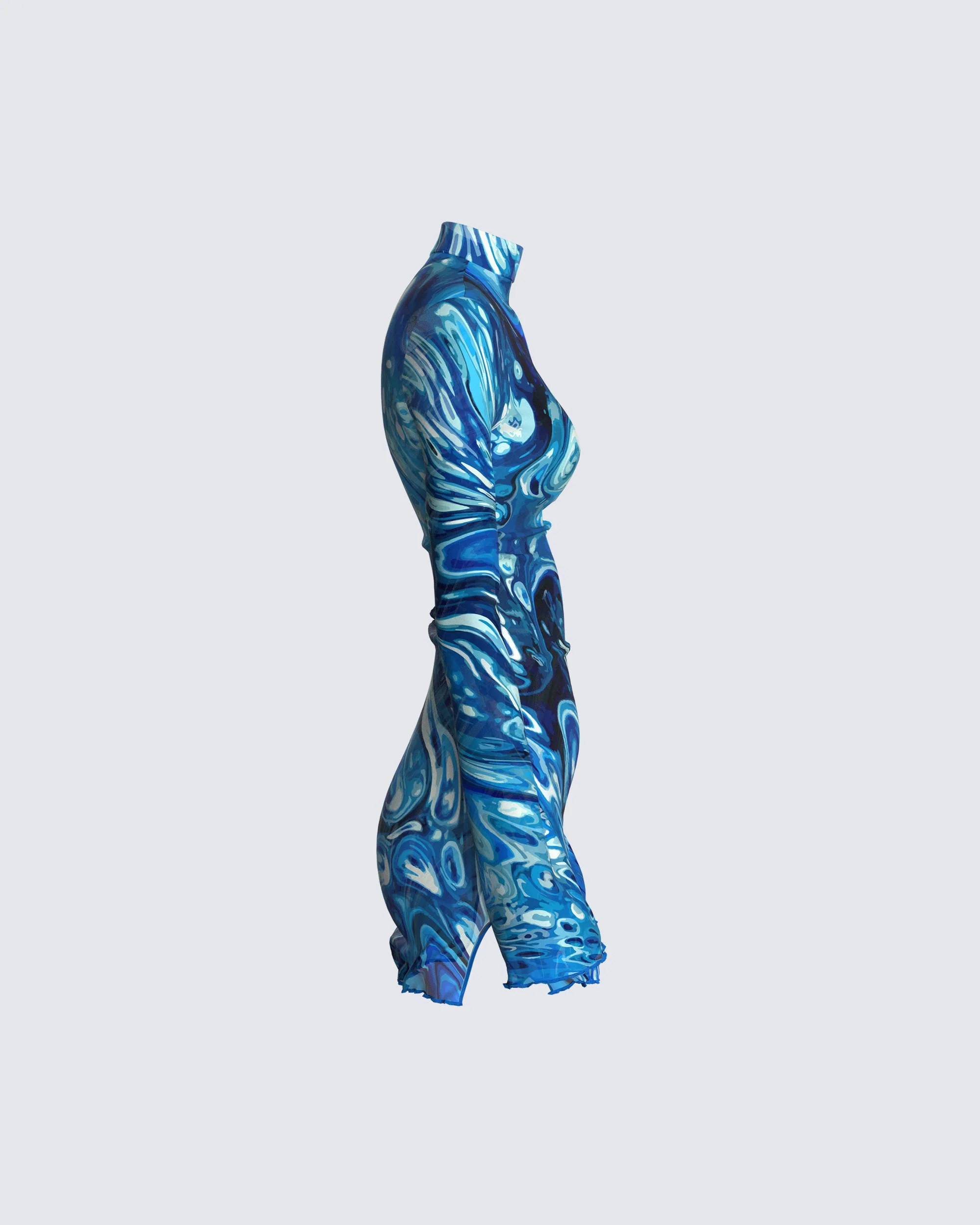 Dakota Abstract Print Mini Dress - Image 2