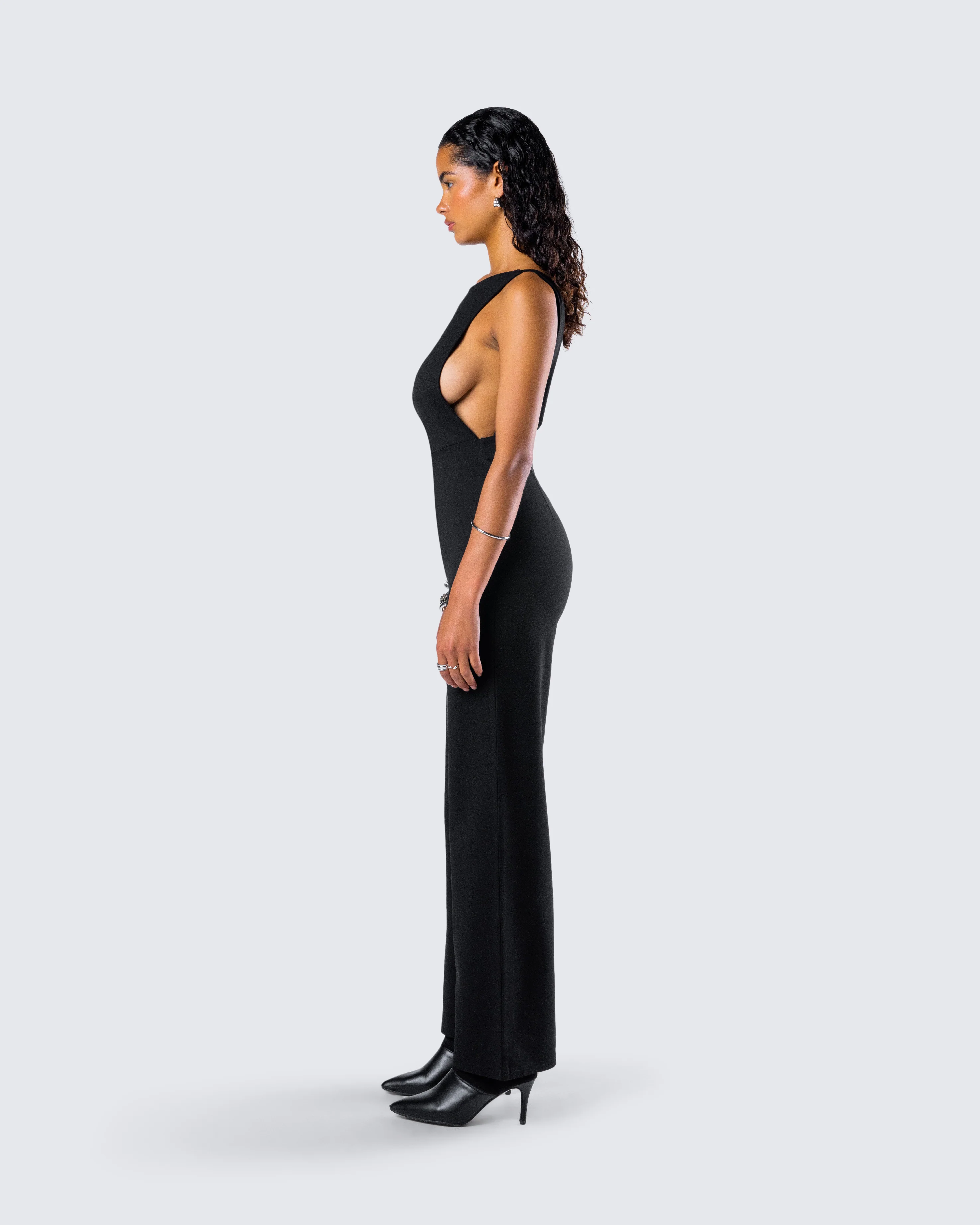 Damira Black Maxi Jumpsuit - Image 6