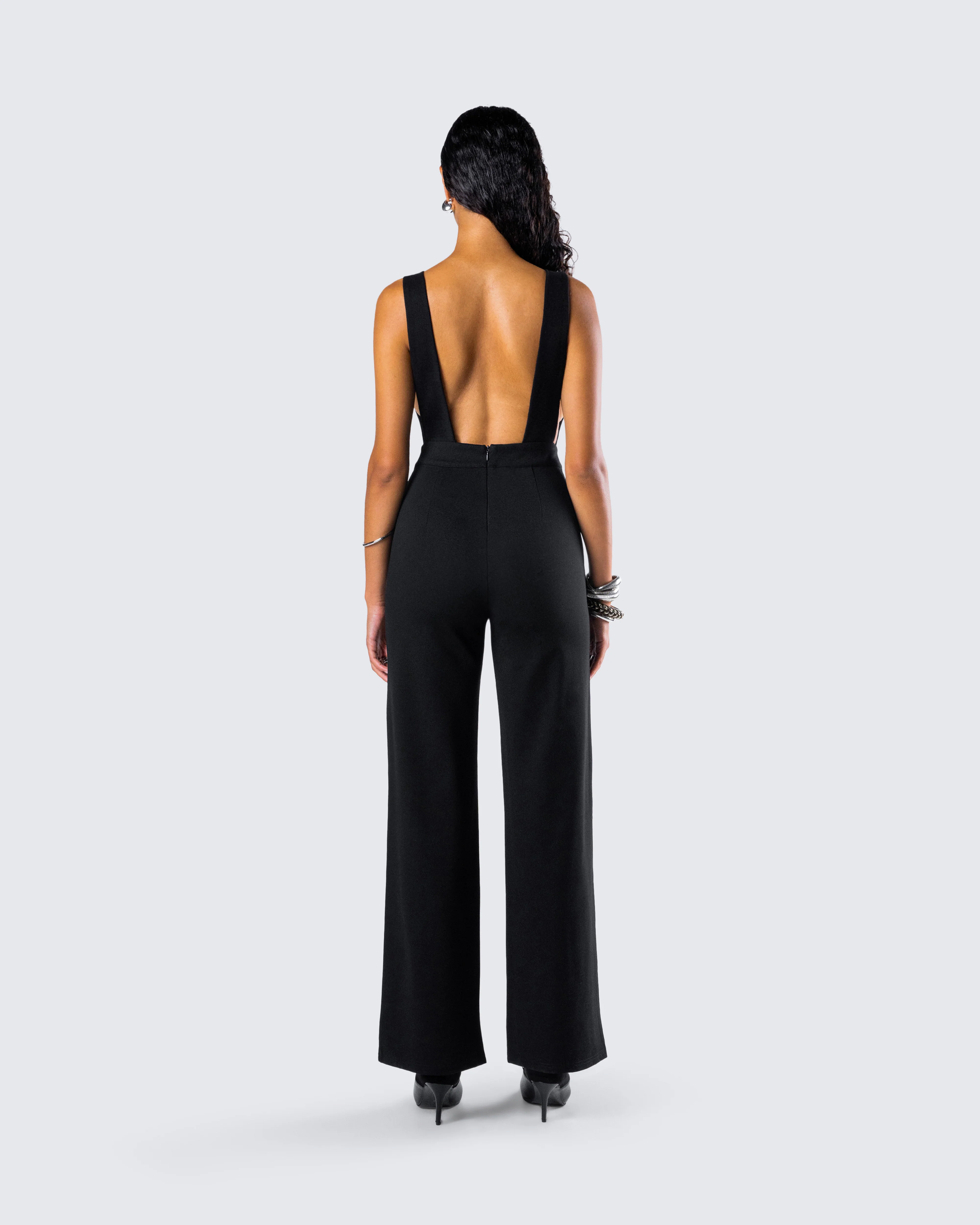 Damira Black Maxi Jumpsuit - Image 7