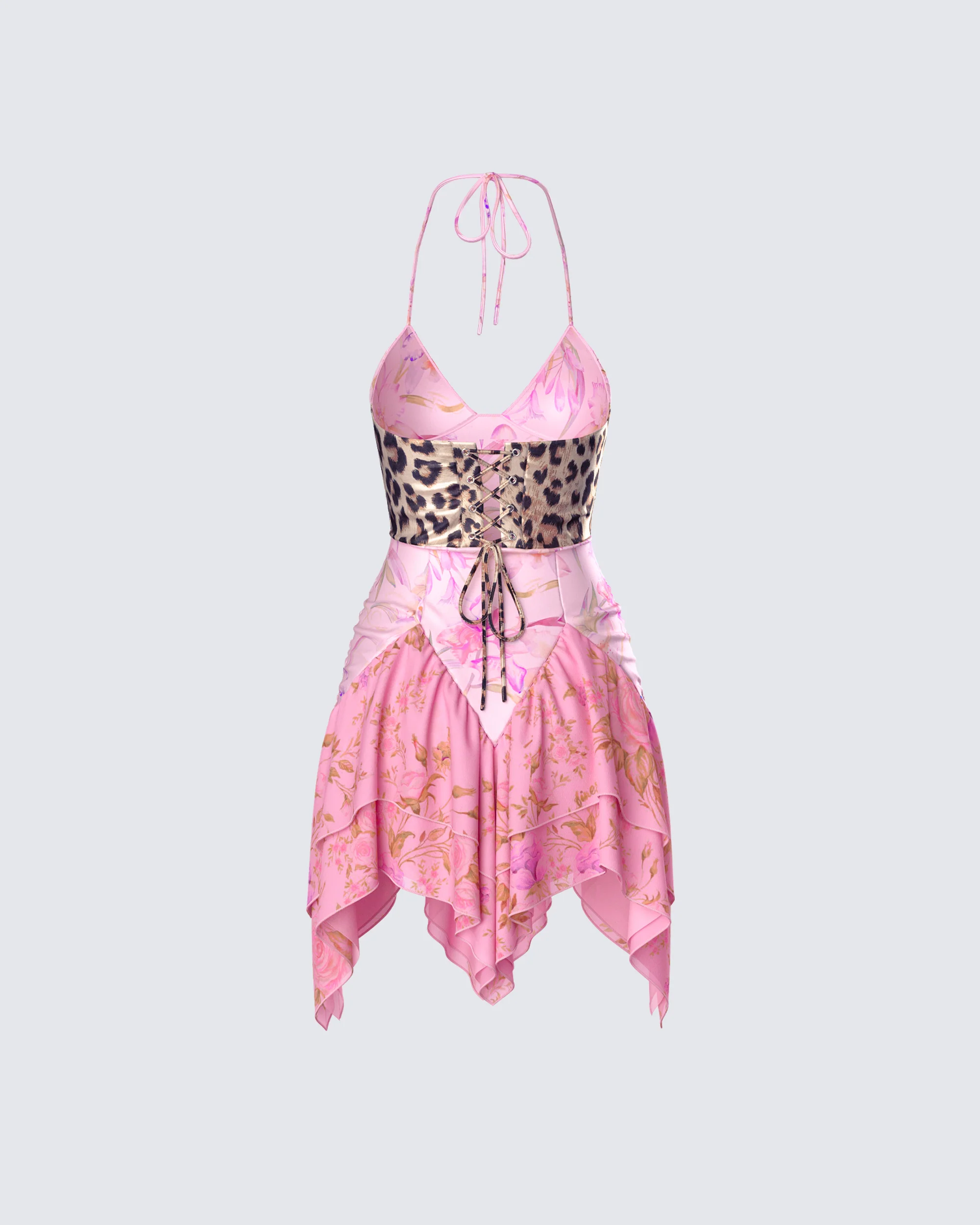 Danel Multi Mixed Print Mini Dress - Image 3