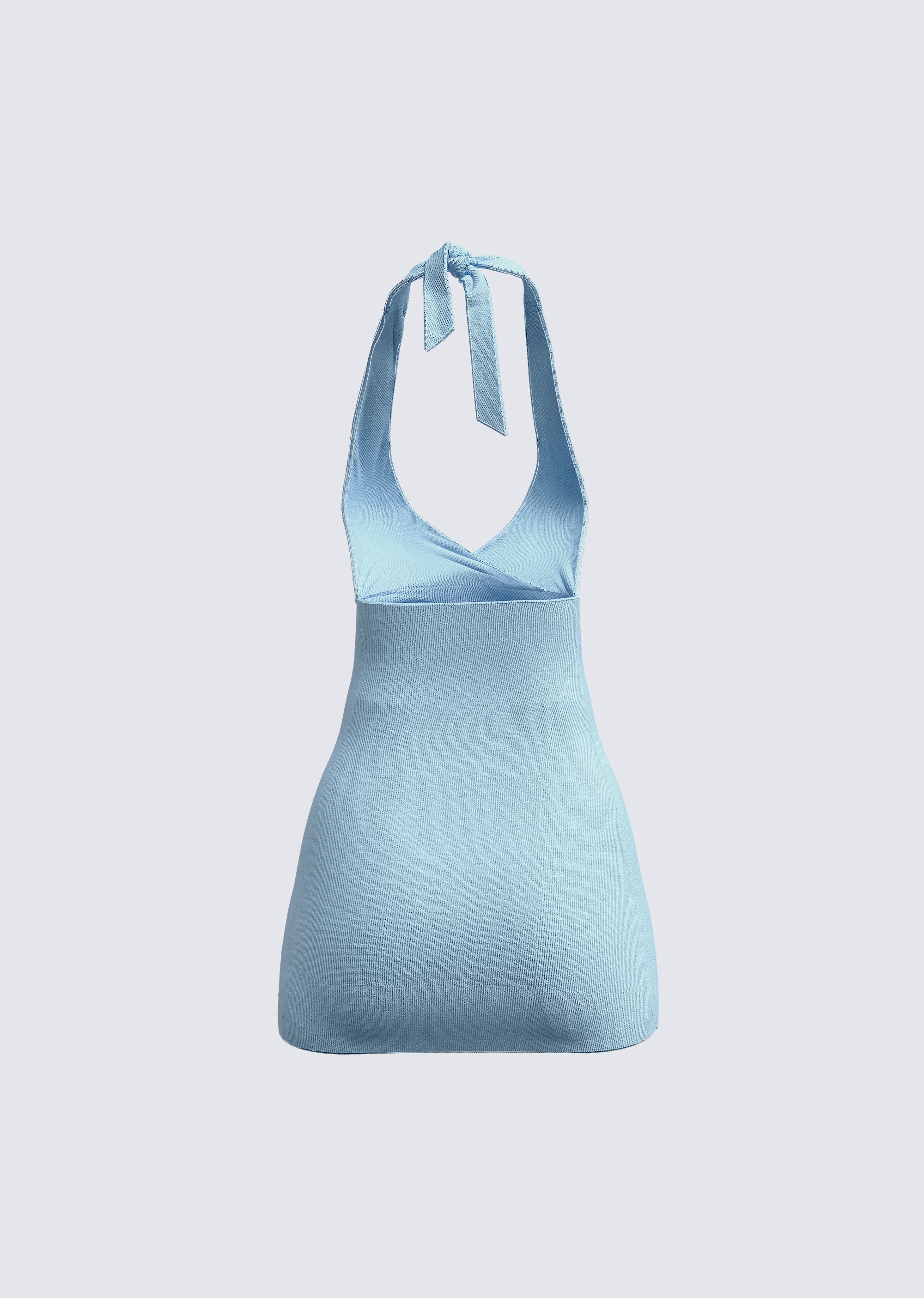 Dani Blueberry Halter Dress - Image 3