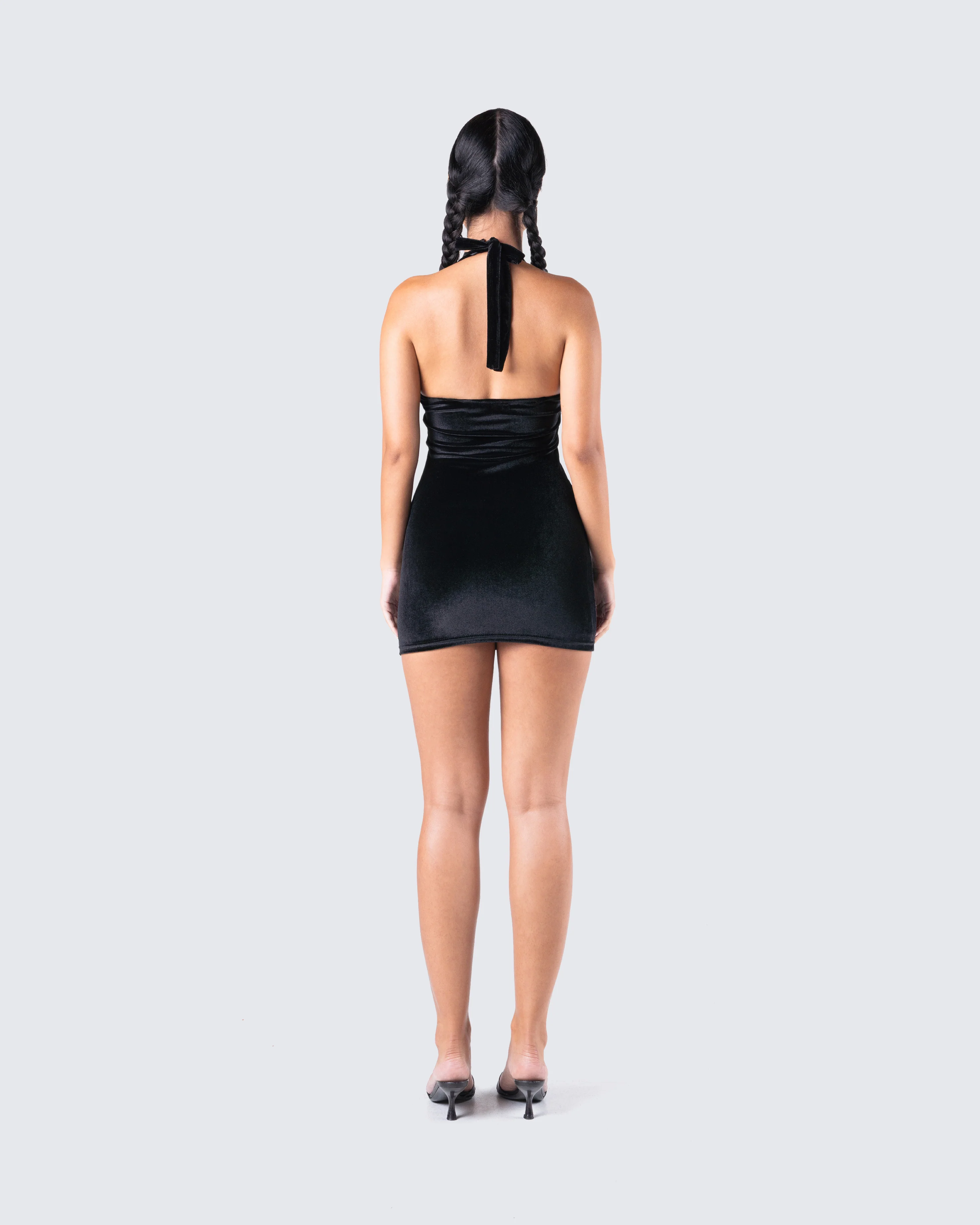 Dani Velvet Mini Dress - Image 7