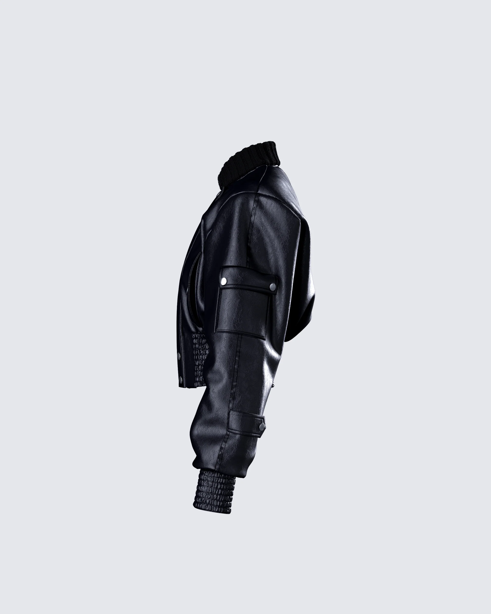 Darah Black Bomber Jacket - Image 2