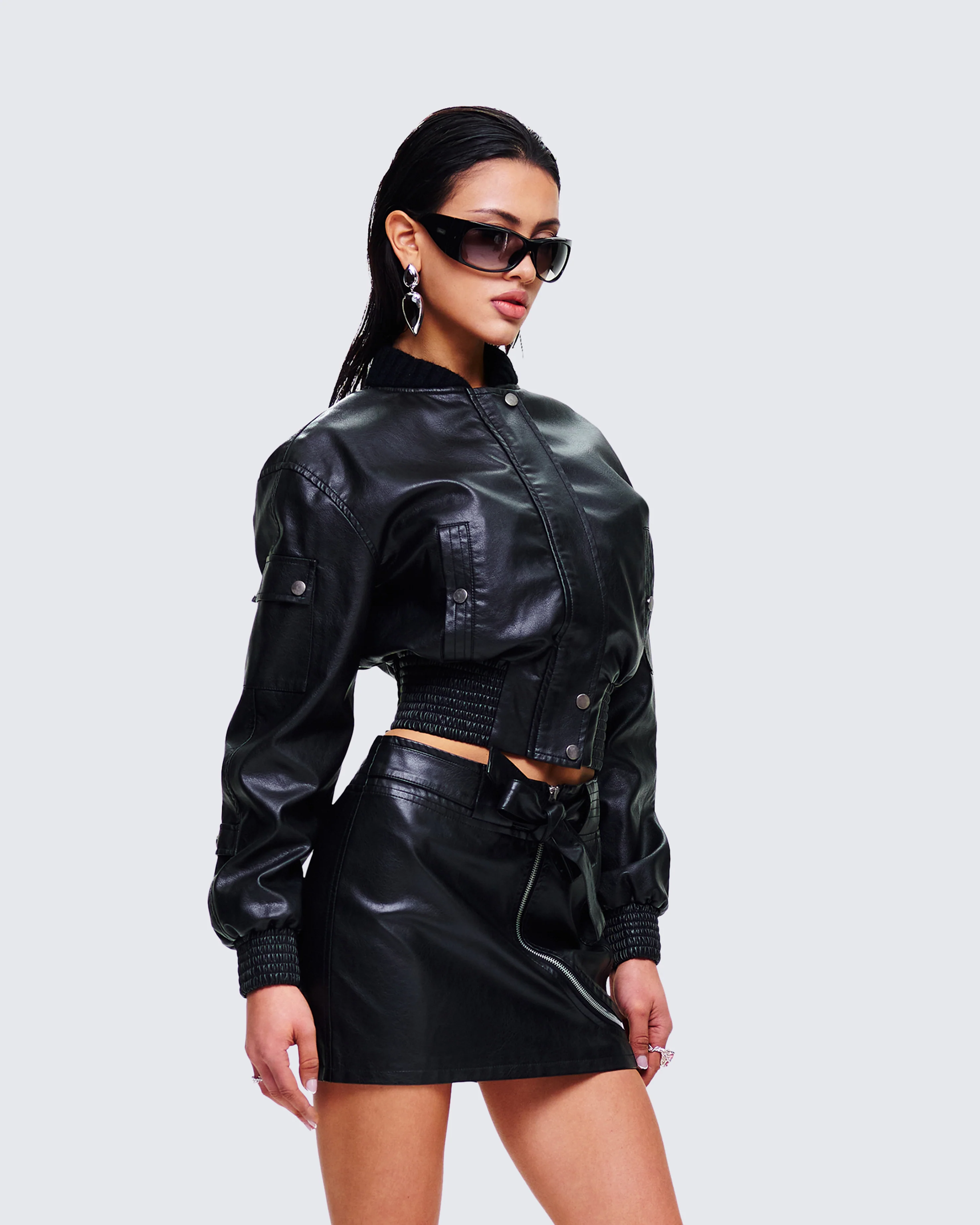 Darah Black Bomber Jacket - Image 5