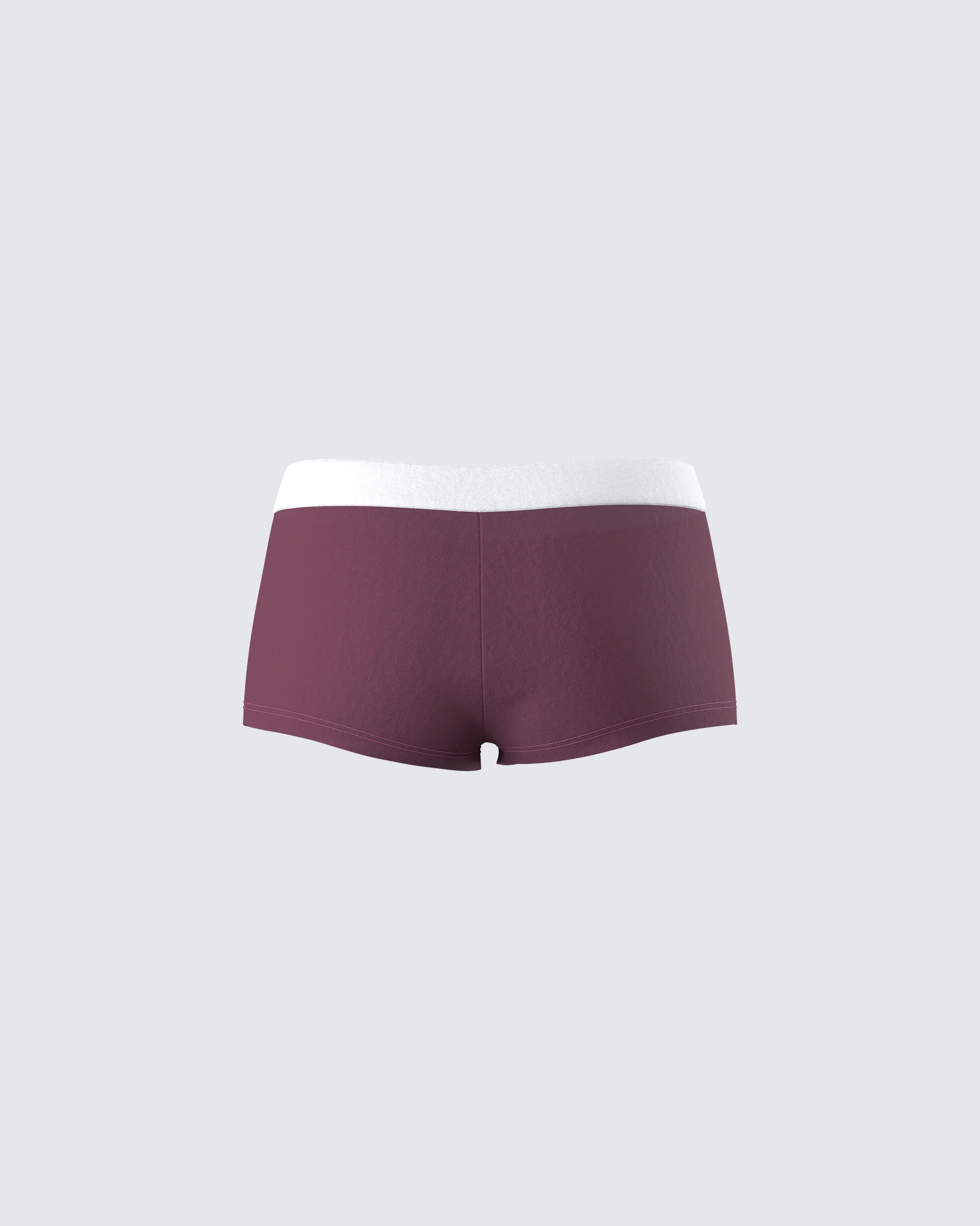 Darya Burgundy Jersey Boxer Short - Image 3