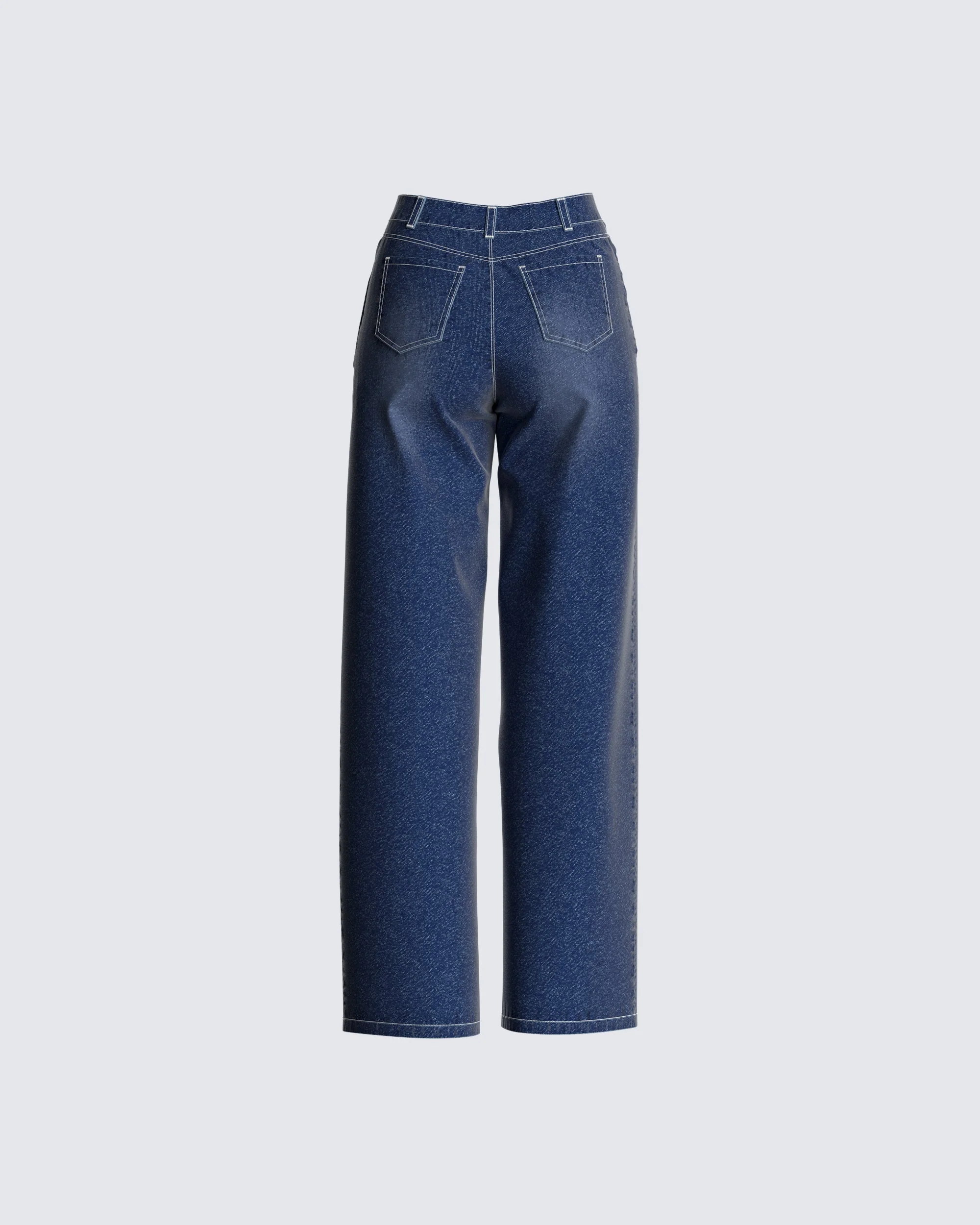 Davis Straight Leg Blue Jeans - Image 3