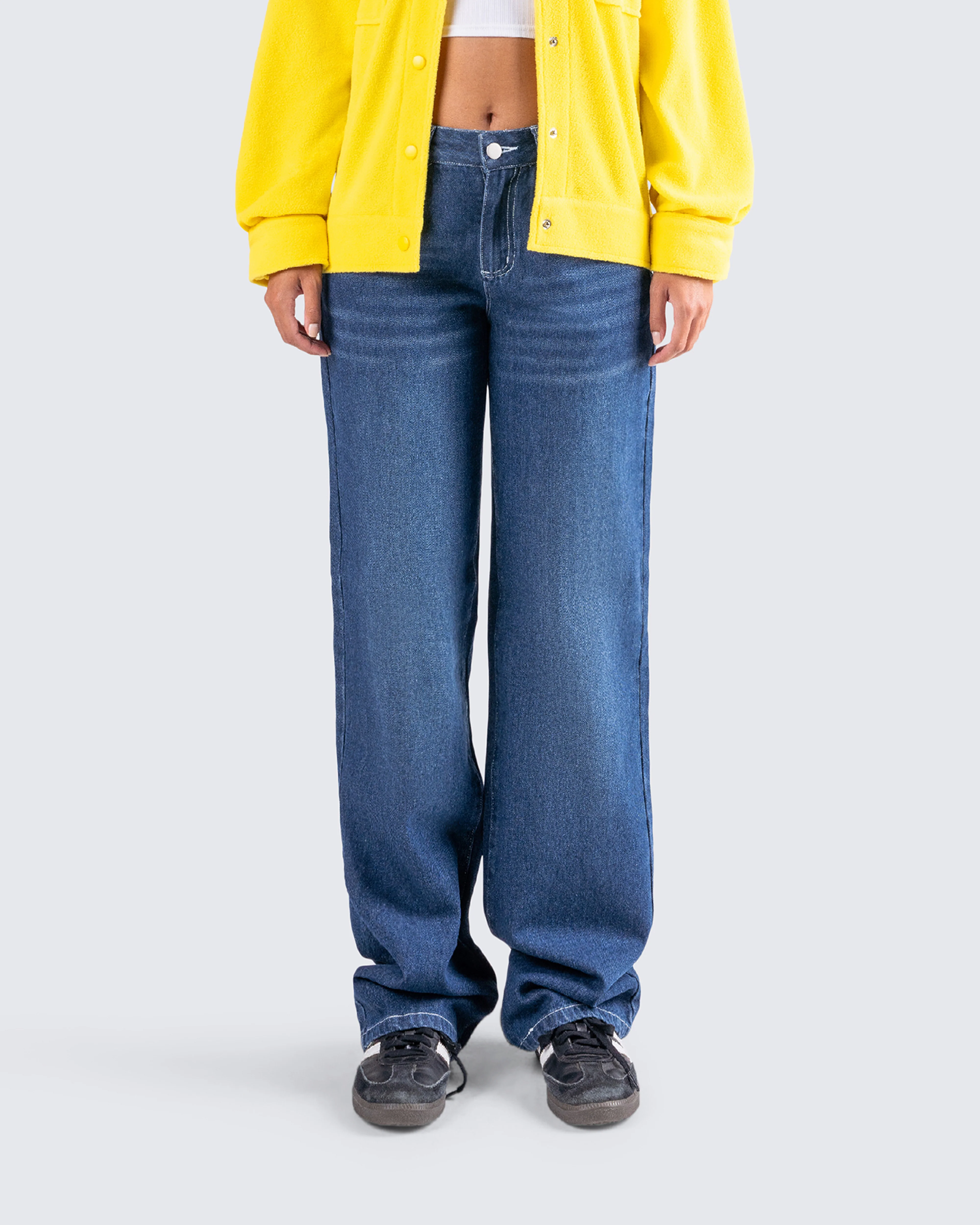 Davis Straight Leg Blue Jeans - Image 4