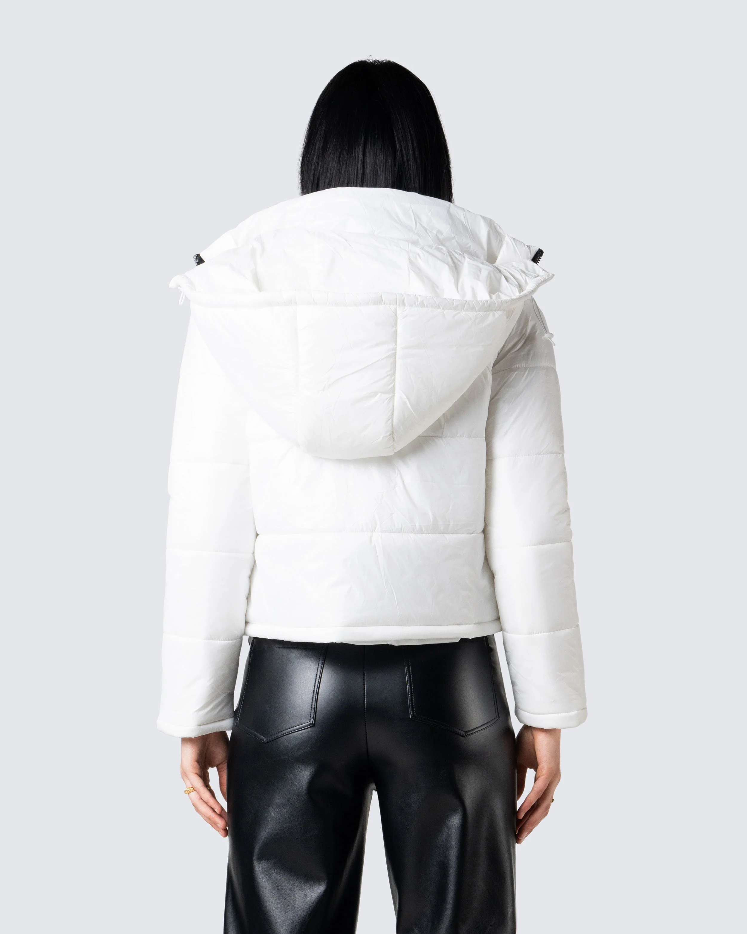Deandra White Puffer Jacket - Image 6
