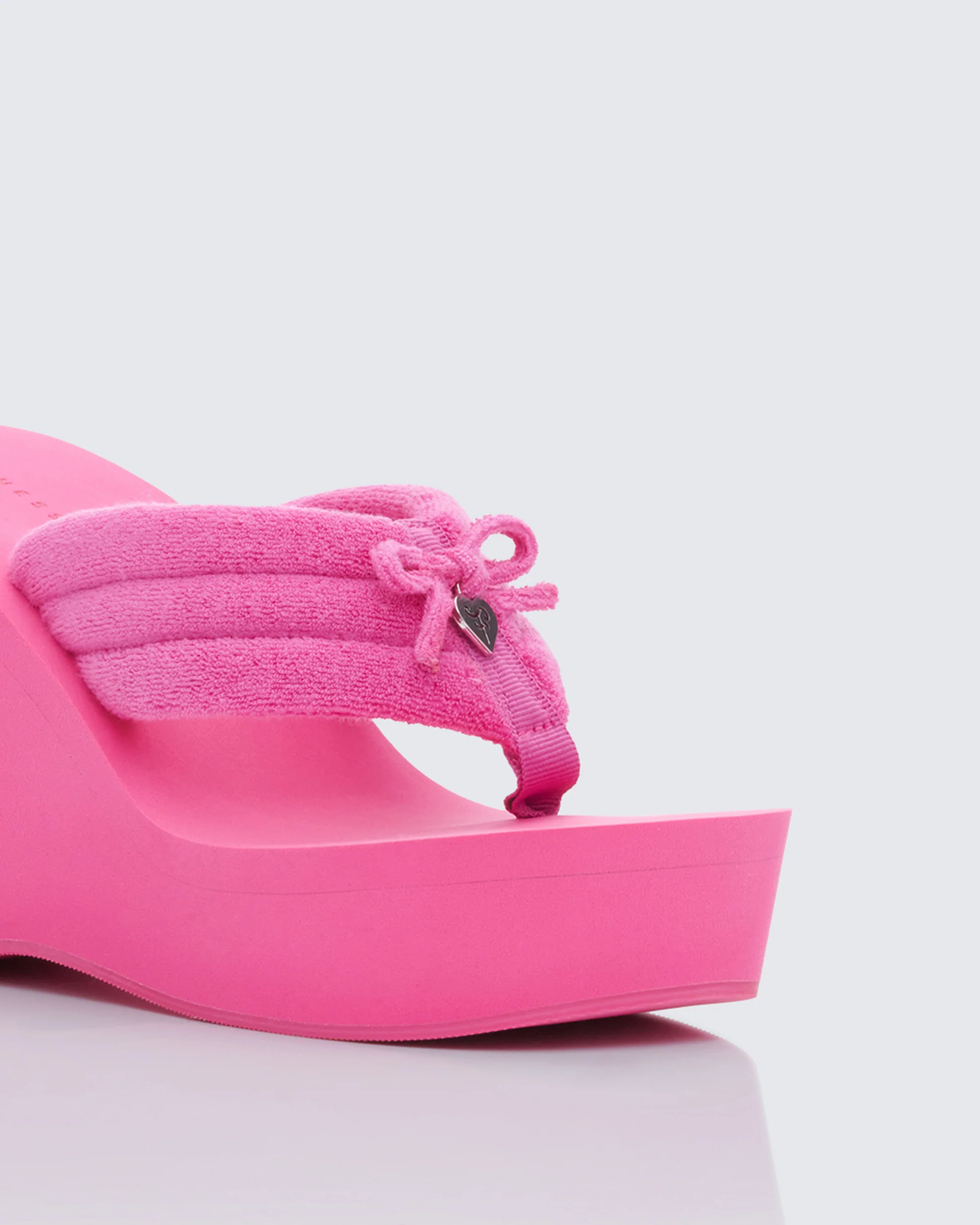 Deema Pink Superstacked Wedge Flip Flop - Image 4