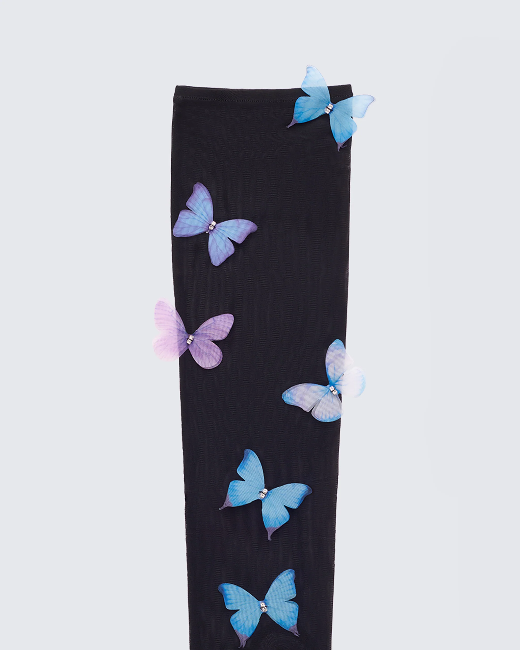 Delphi Black Mesh Butterfly Gloves - Image 2