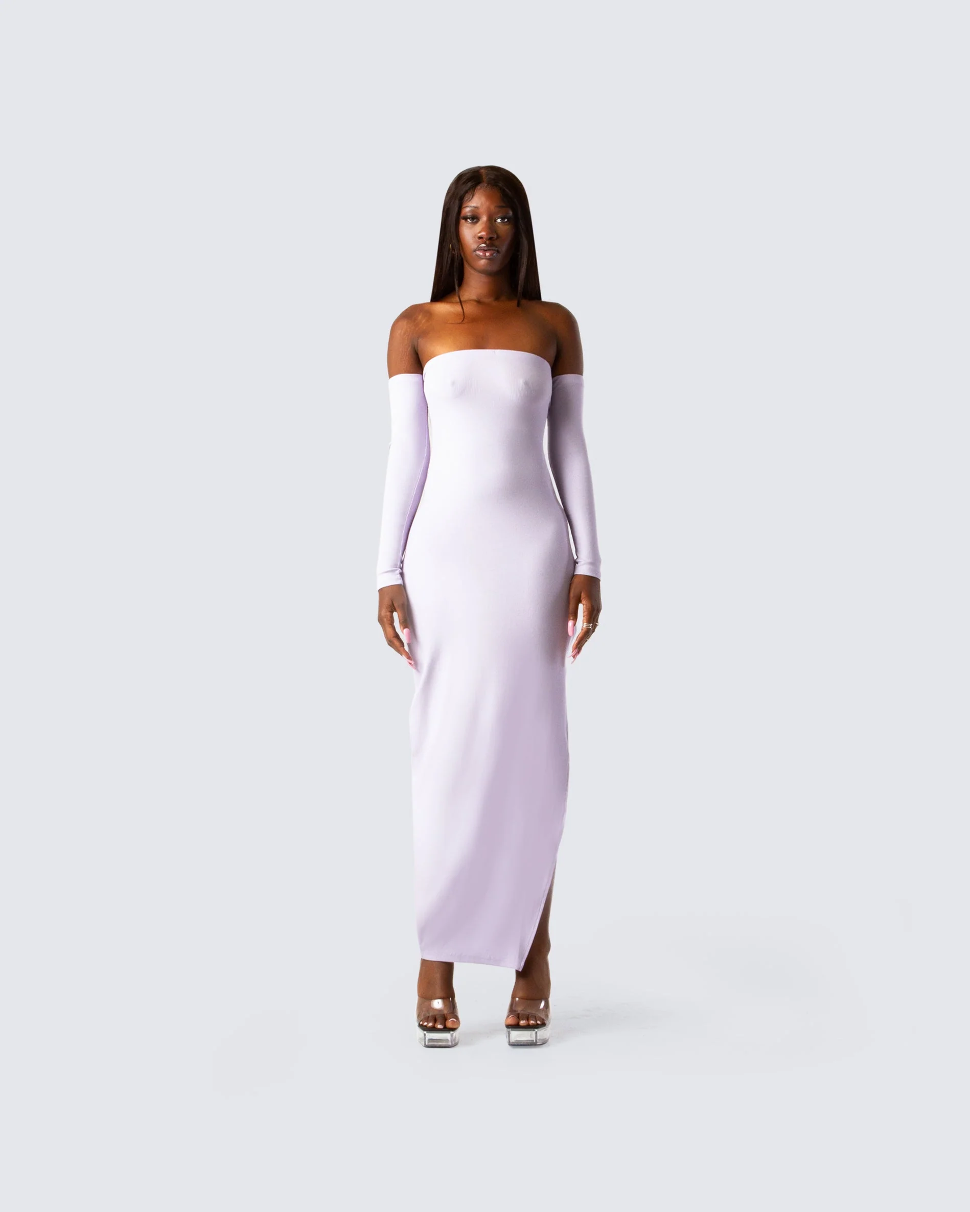 Desta Purple Maxi Dress - Image 4