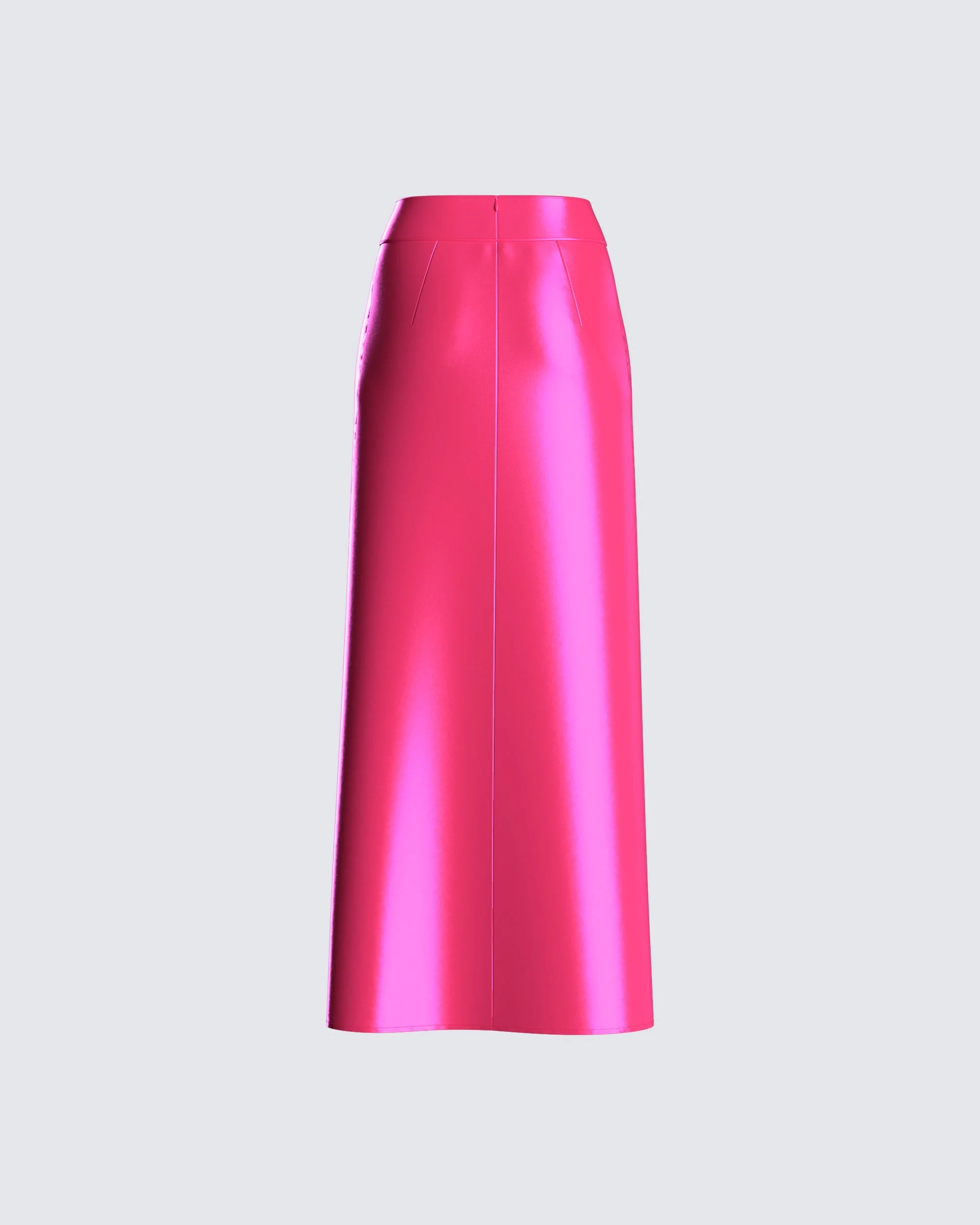Diana Satin Pleated Maxi Skirt - Image 3