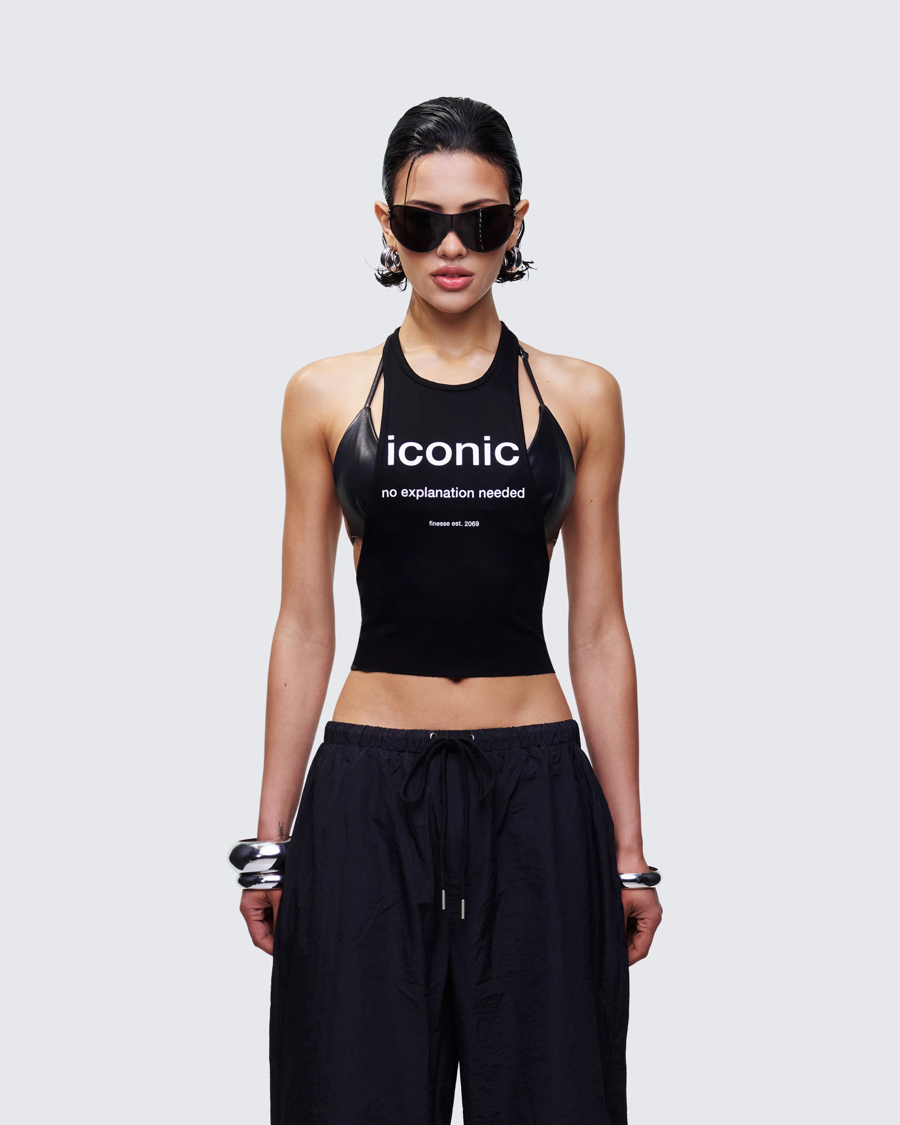 Dido Black Cutaway Graphic Tank - Image 2