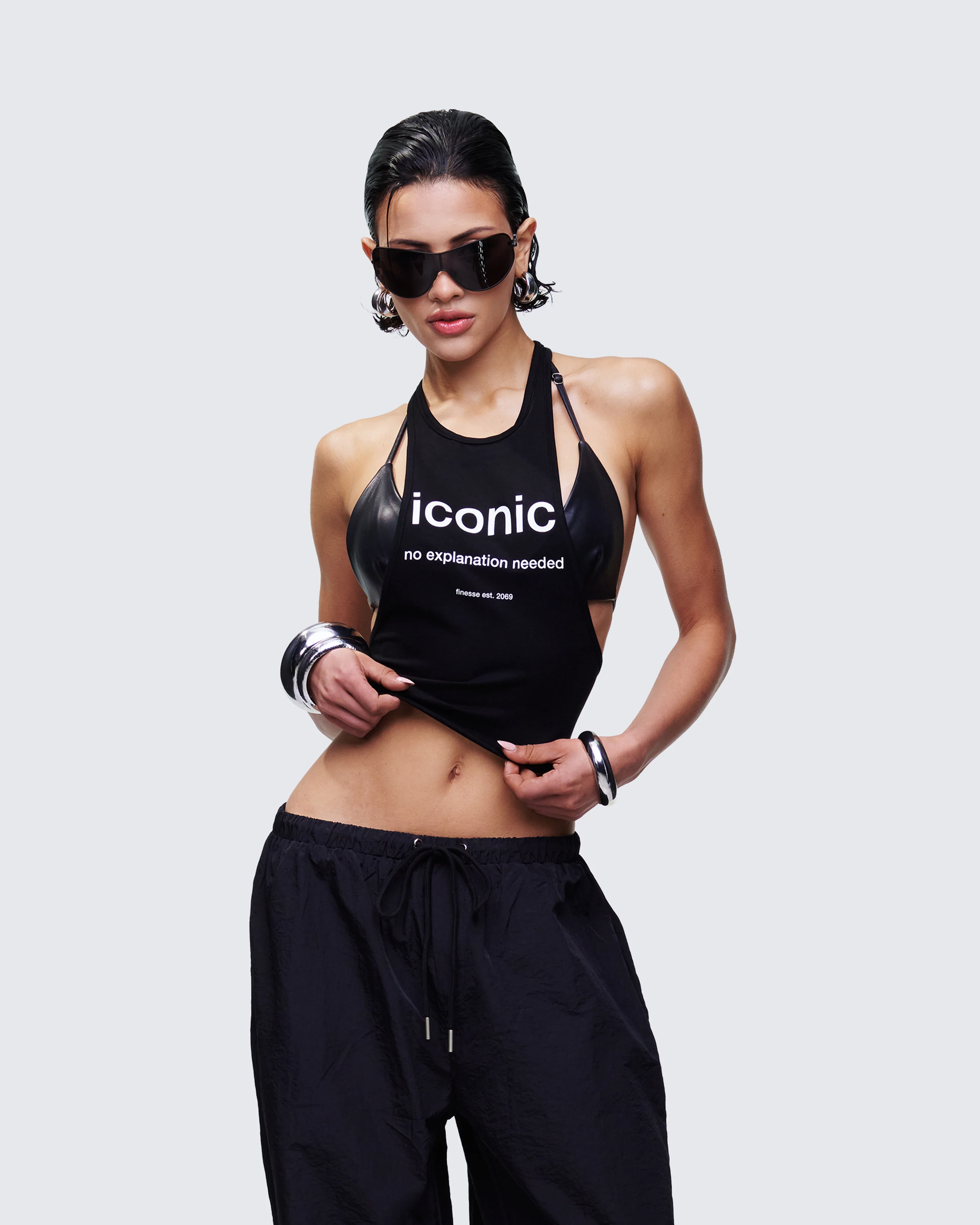 Dido Black Cutaway Graphic Tank - Image 3