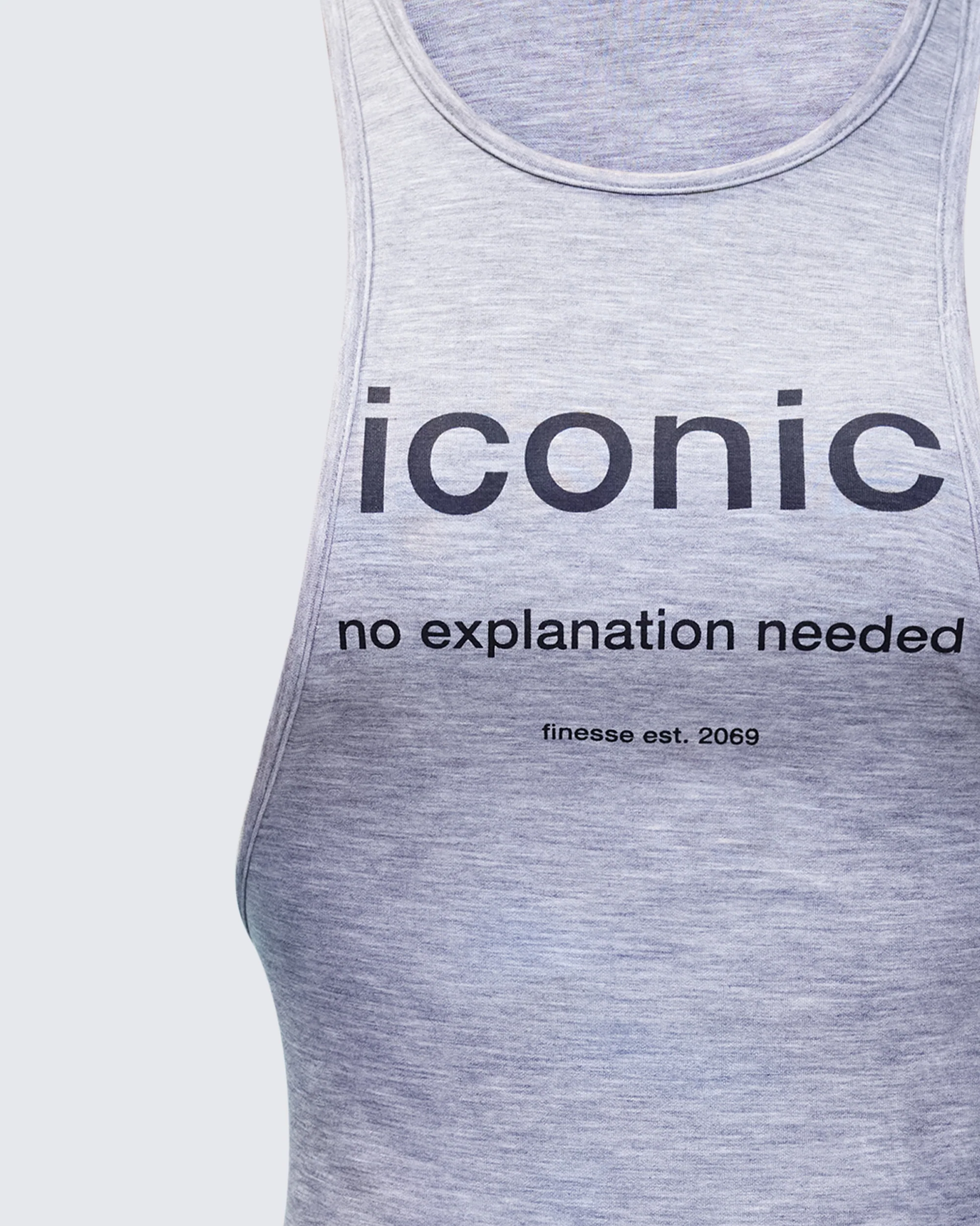 Dido Grey Marl Cutaway Graphic Tank - Image 6