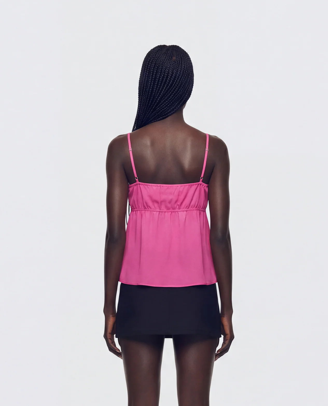 Dolli Pink Open Front Chiffon Cami Top - Image 4