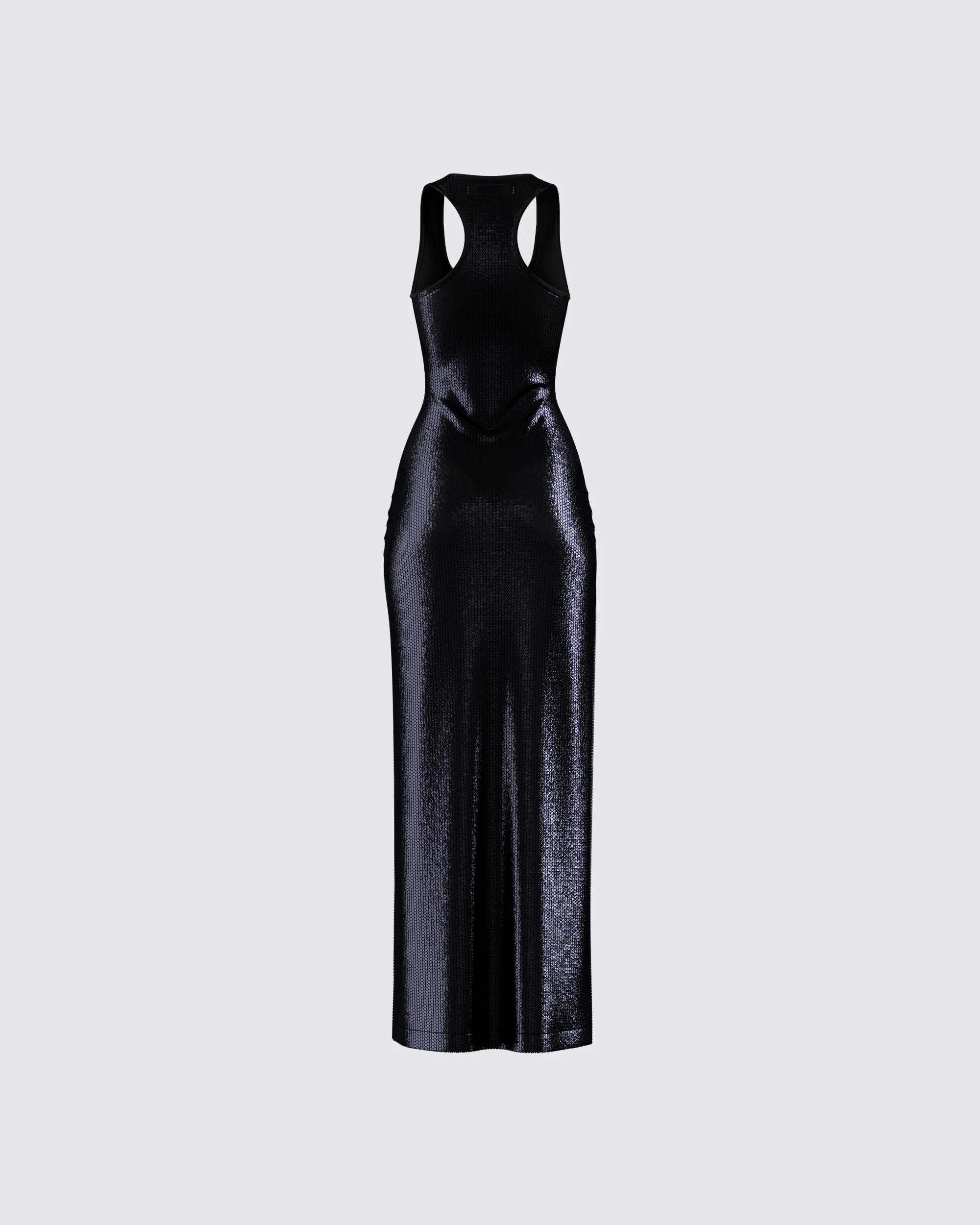 Donatella Black Sequin Maxi Dress - Image 3