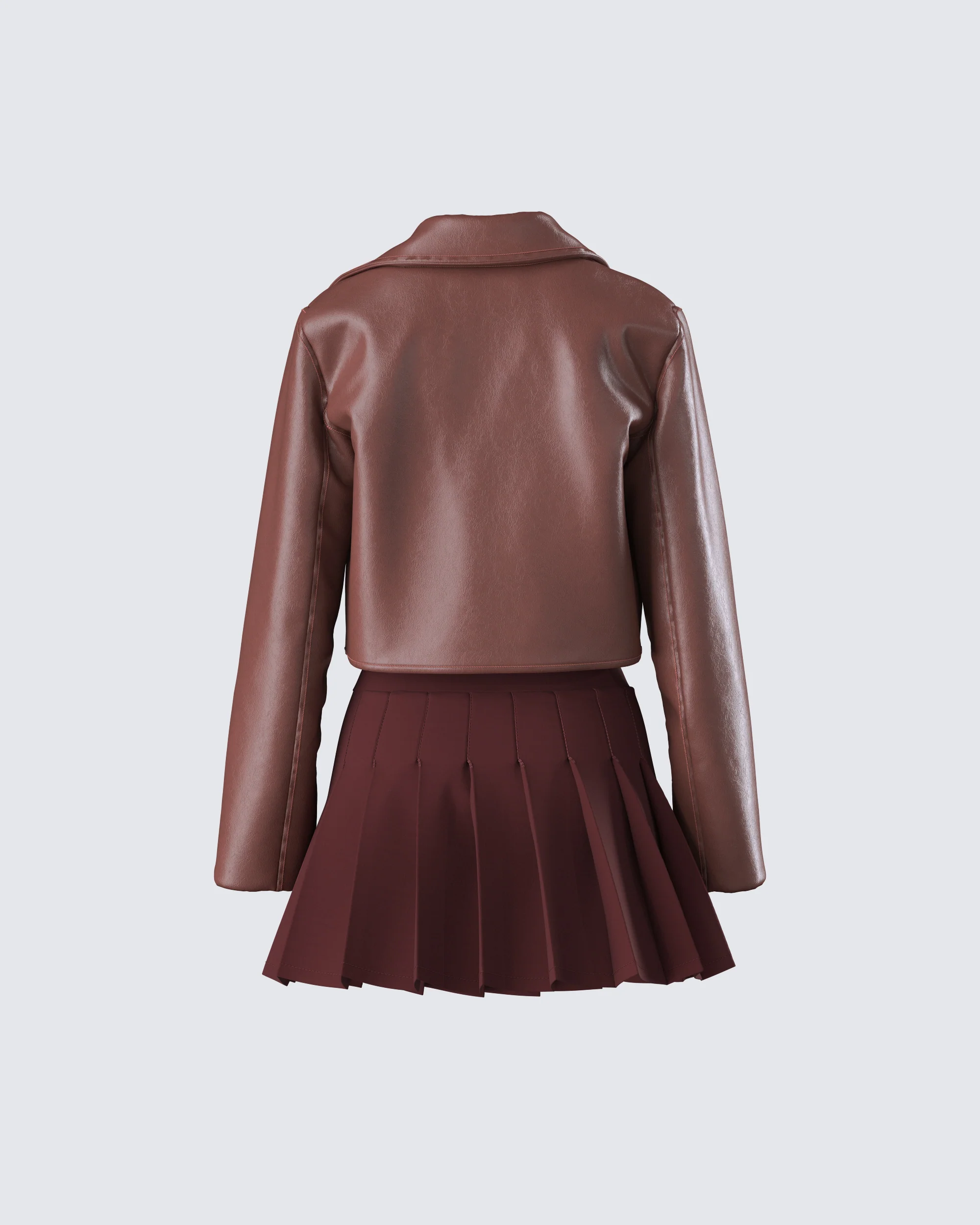 Donny Brown Pleated Set - Image 3