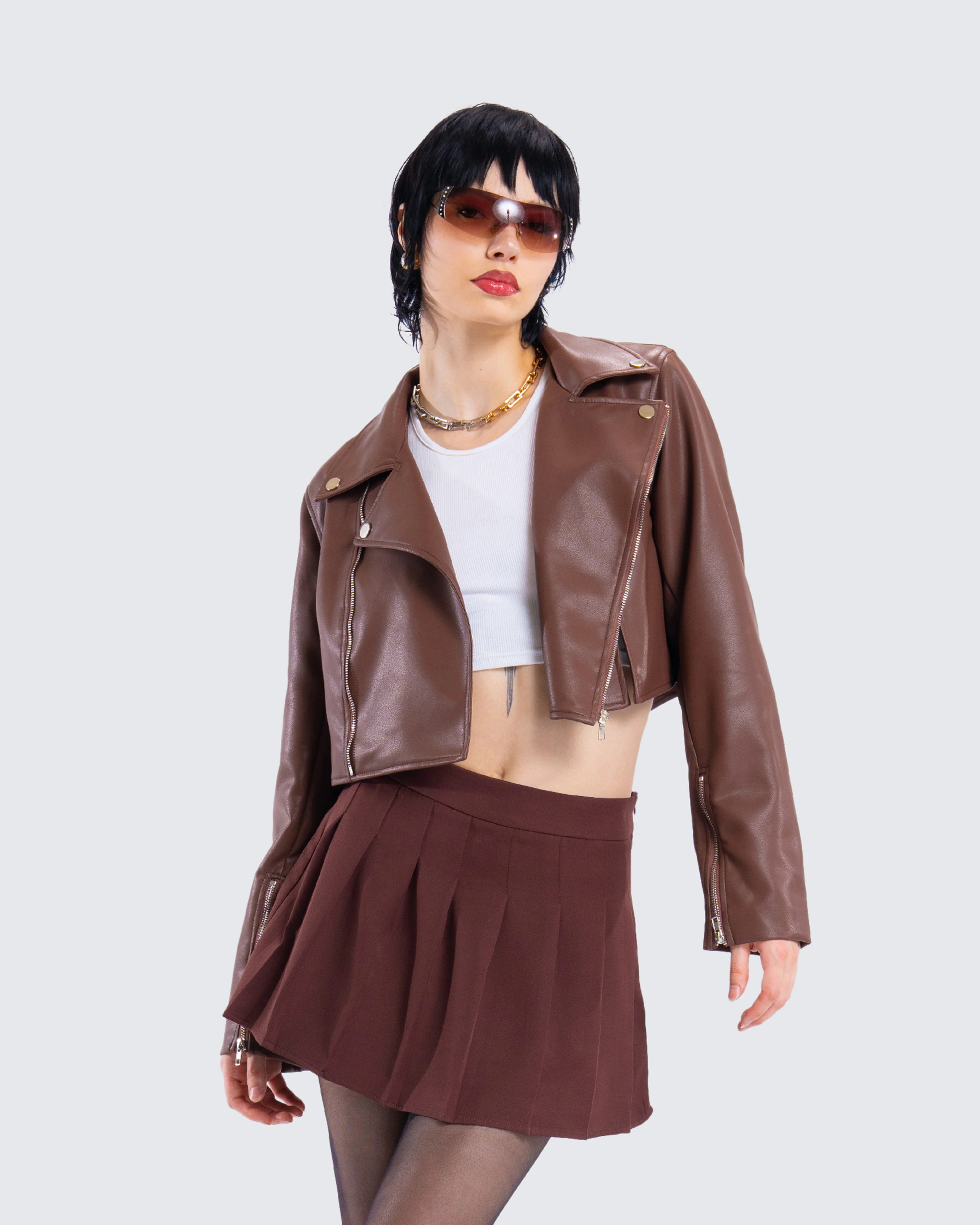 Donny Brown Pleated Set - Image 9