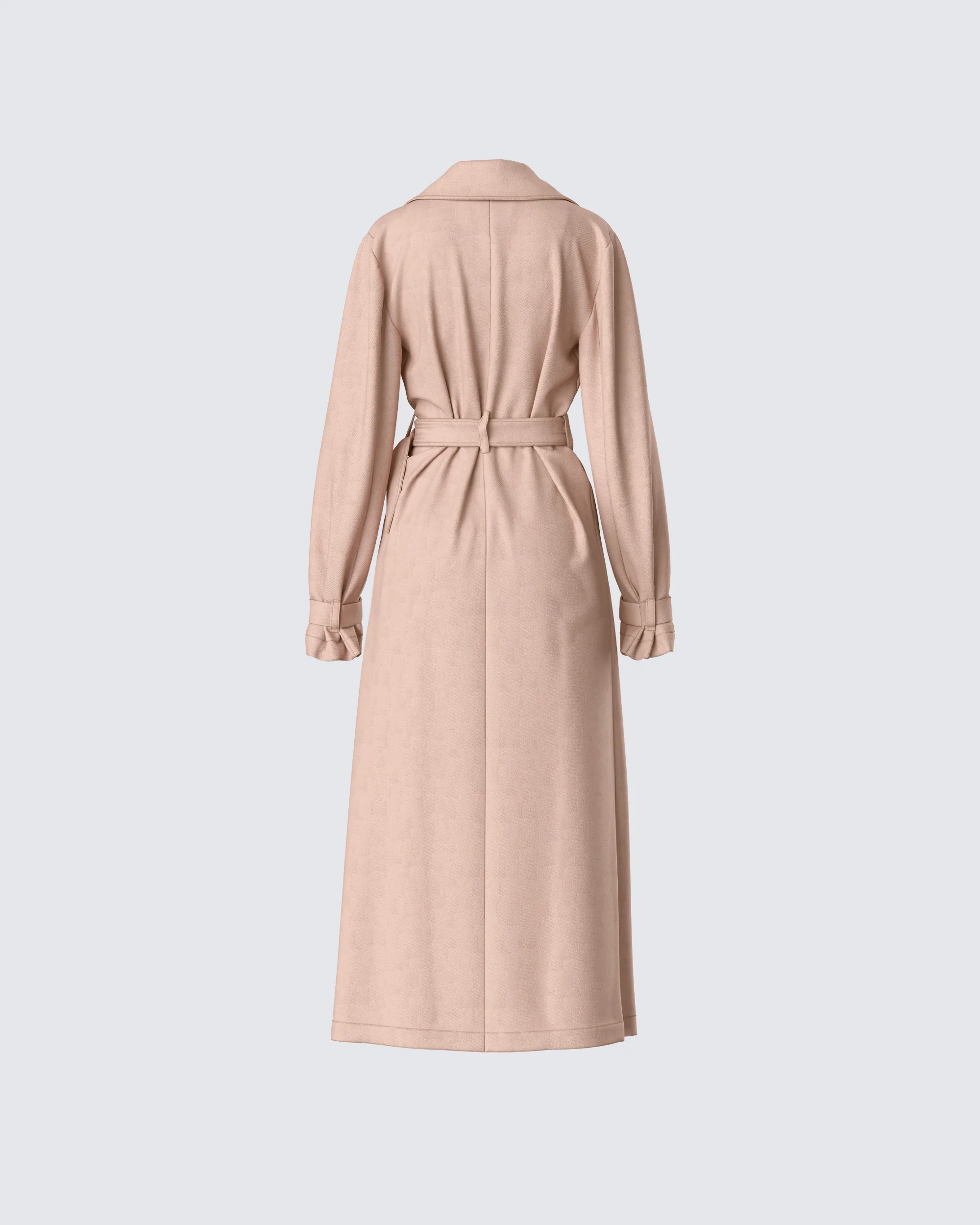 Doutzen Tan Twill Trench Coat - Image 3