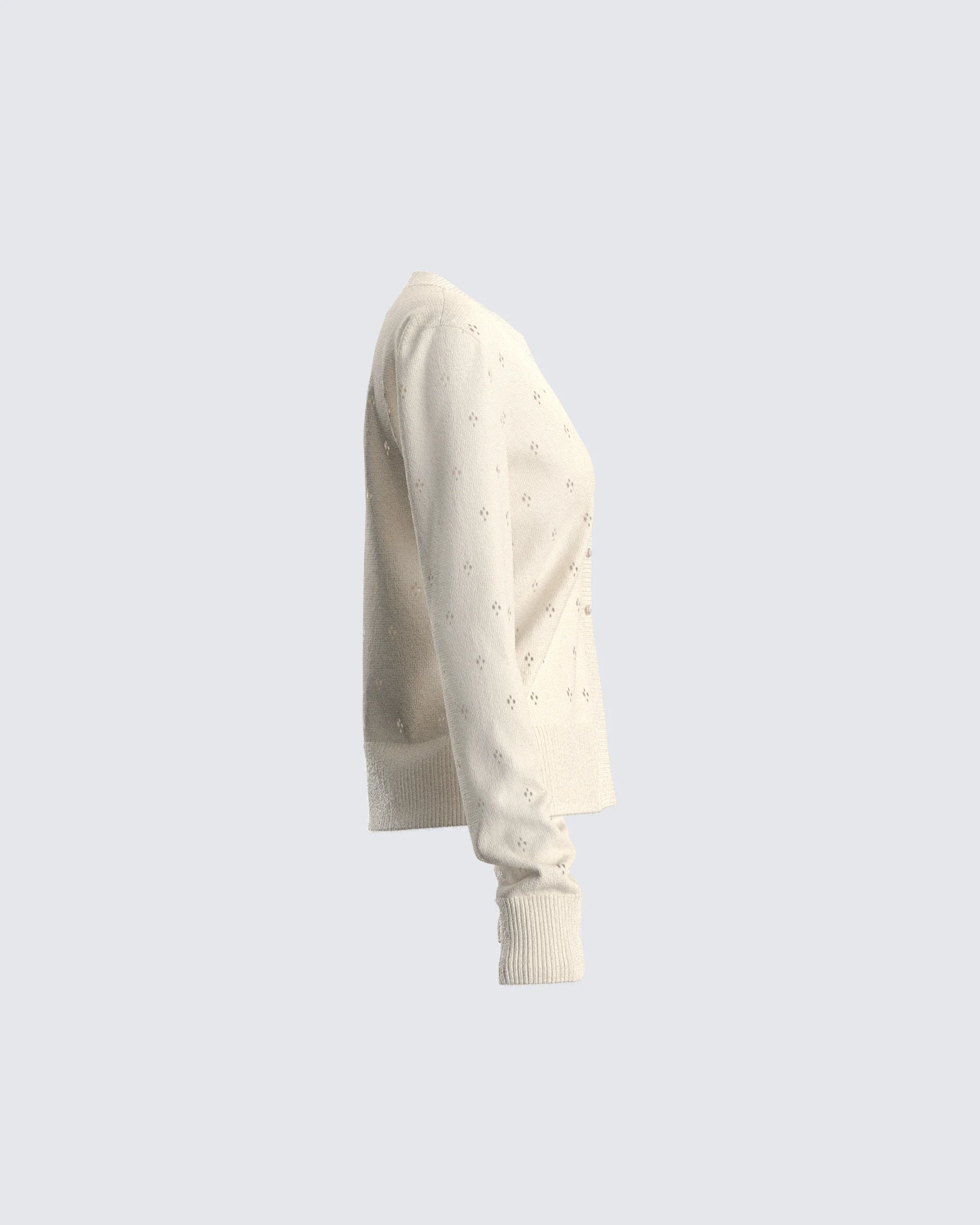 Dove Ivory Sweater Knit Cardigan - Image 2