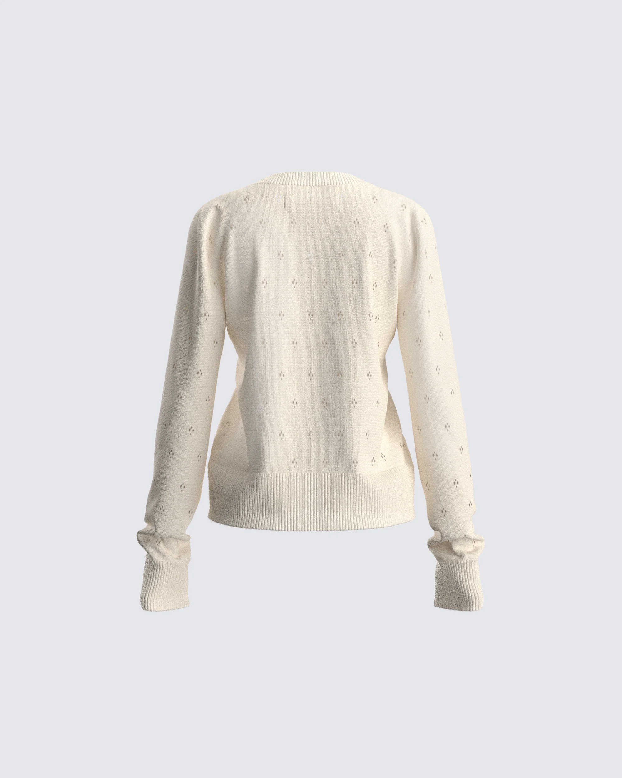 Dove Ivory Sweater Knit Cardigan - Image 3