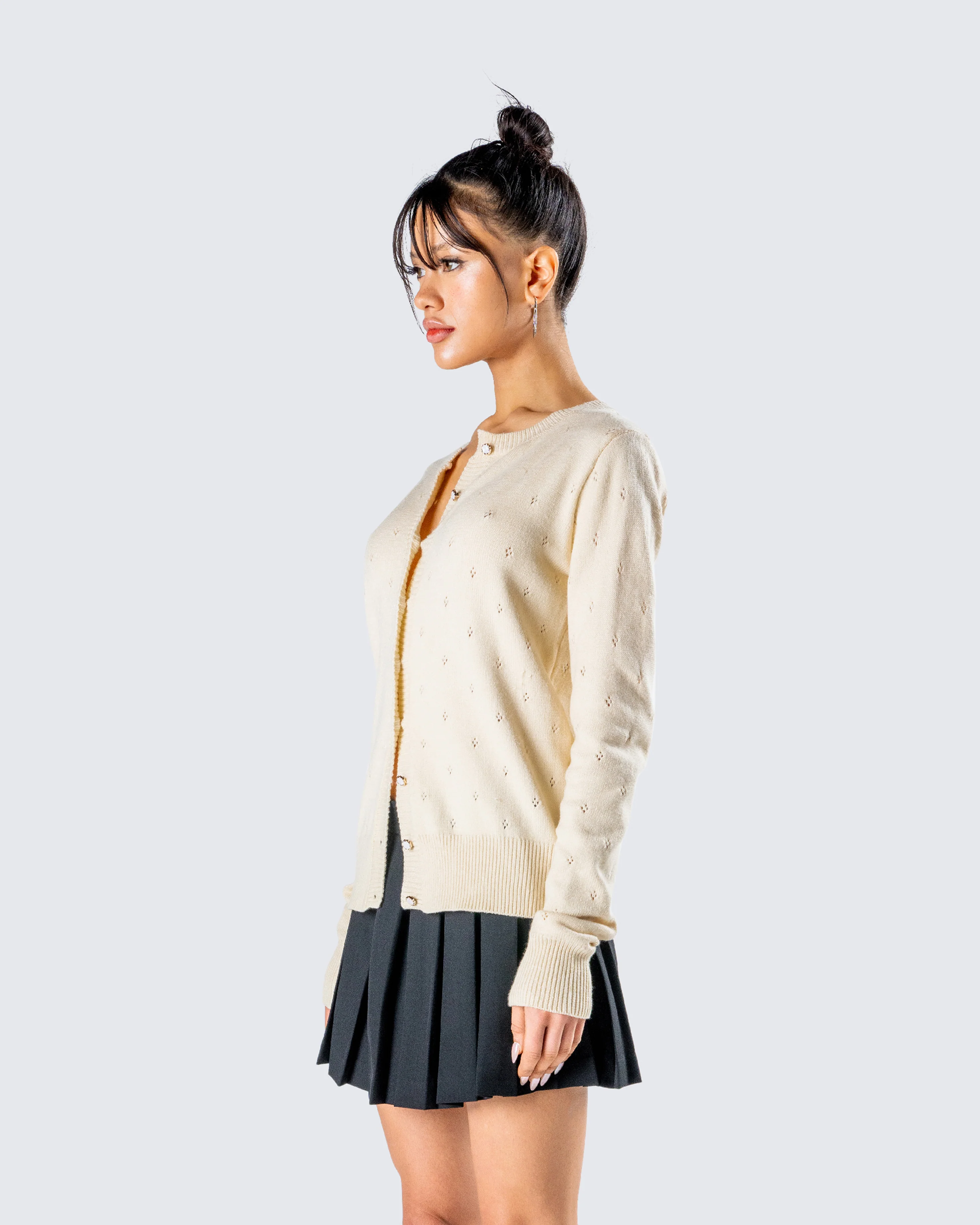 Dove Ivory Sweater Knit Cardigan - Image 5