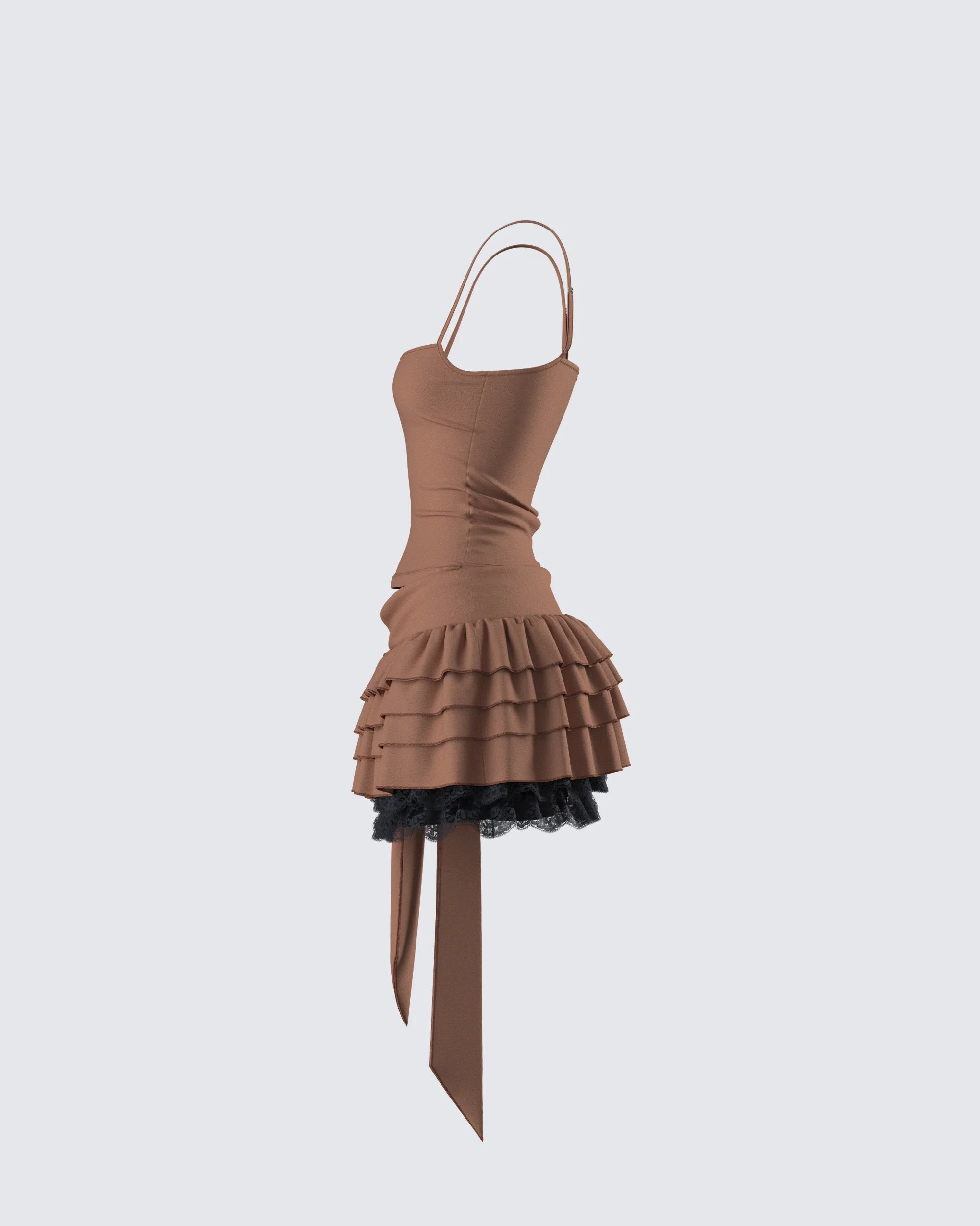 Dovie Cocoa Ruffle Set - Image 2