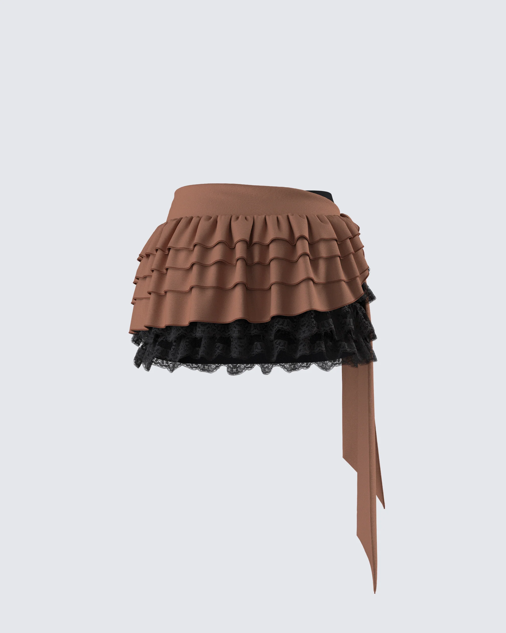 Dovie Multi Ruffle Layered Skirt - Image 3