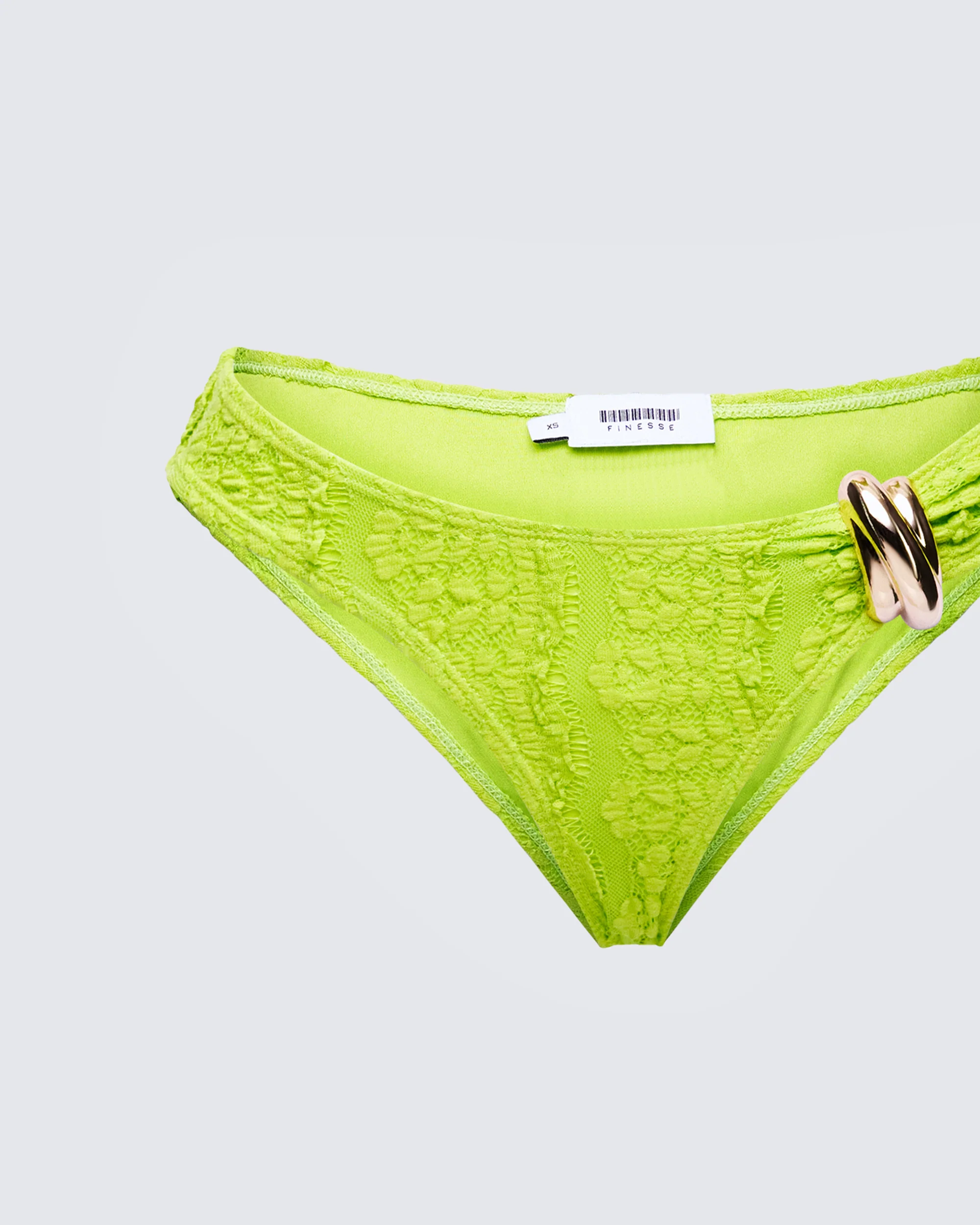 Dreya Green Textured Bikini Bottom - Image 6