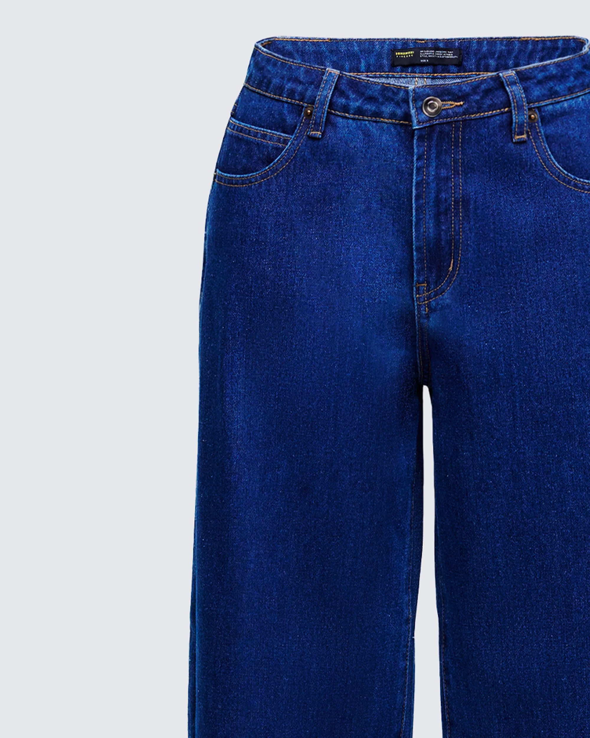 Dulcie Blue Denim Wide Leg Jean - Image 8