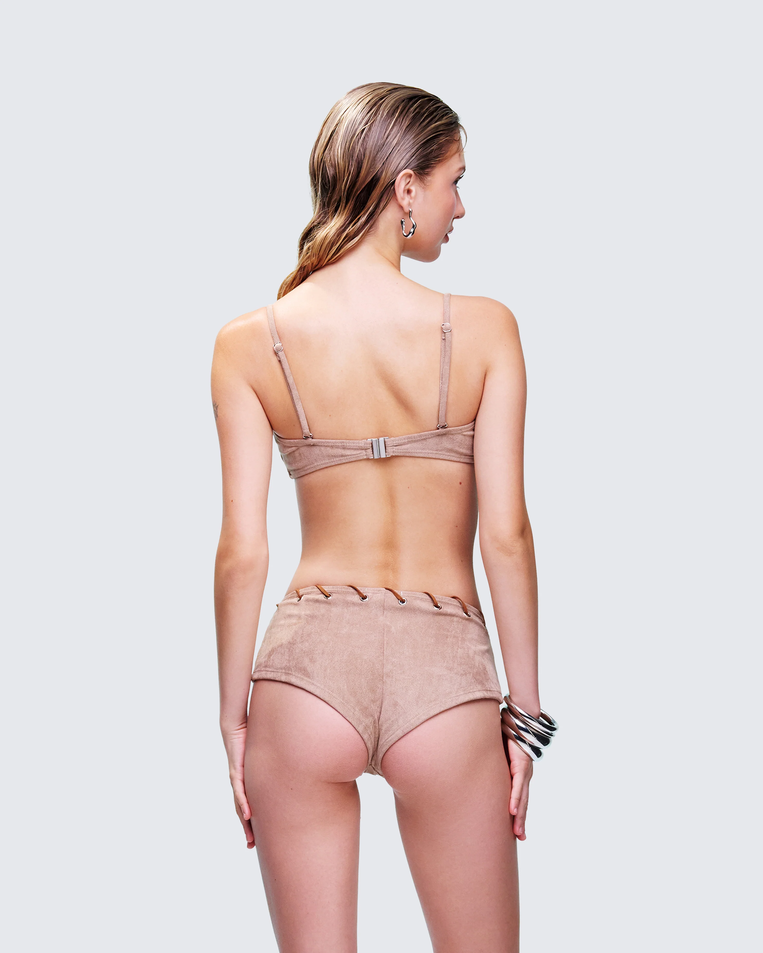 Dusk Tan Laced Bikini Top - Image 4