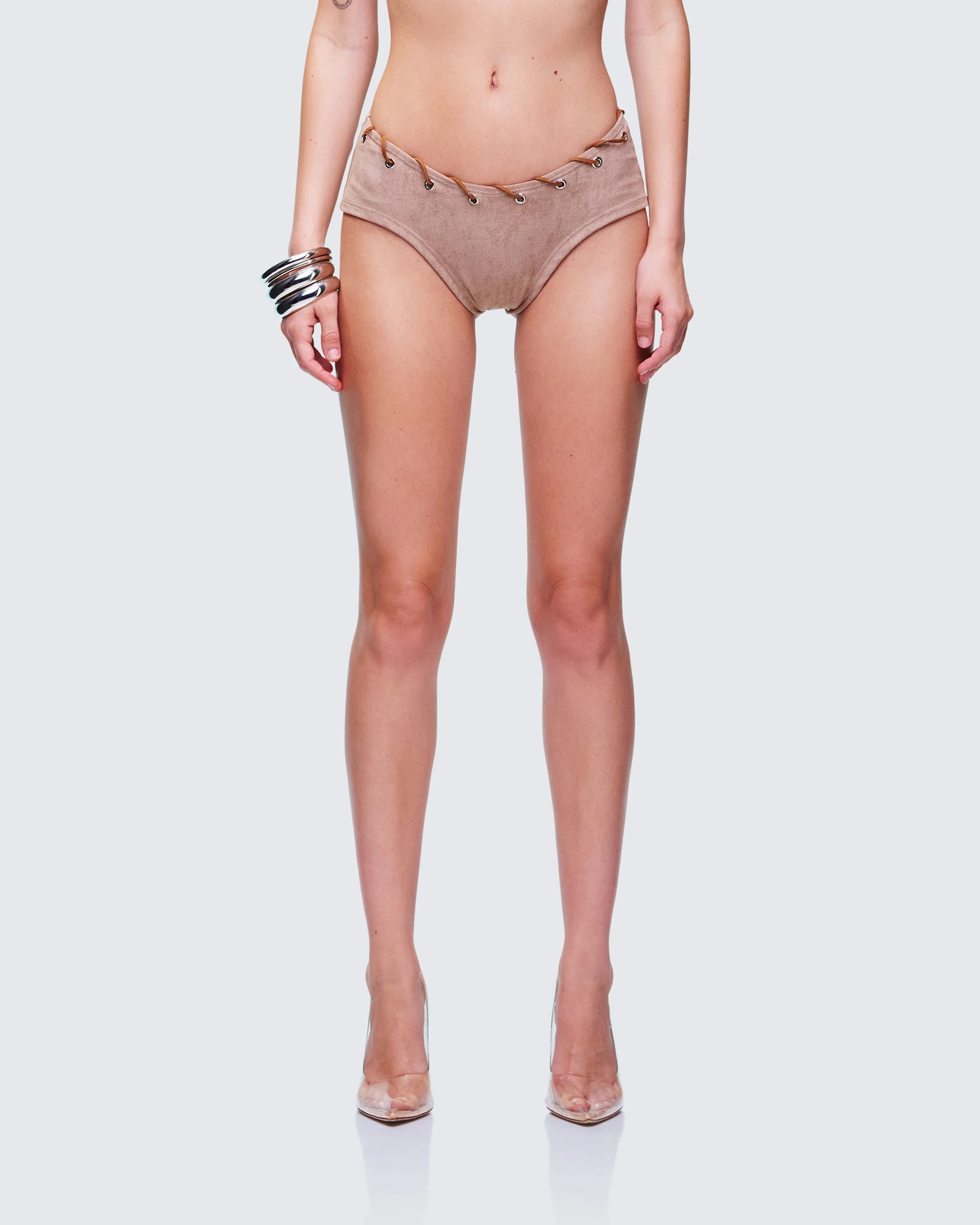 Dusk Tan Laced Swim Short - Image 2