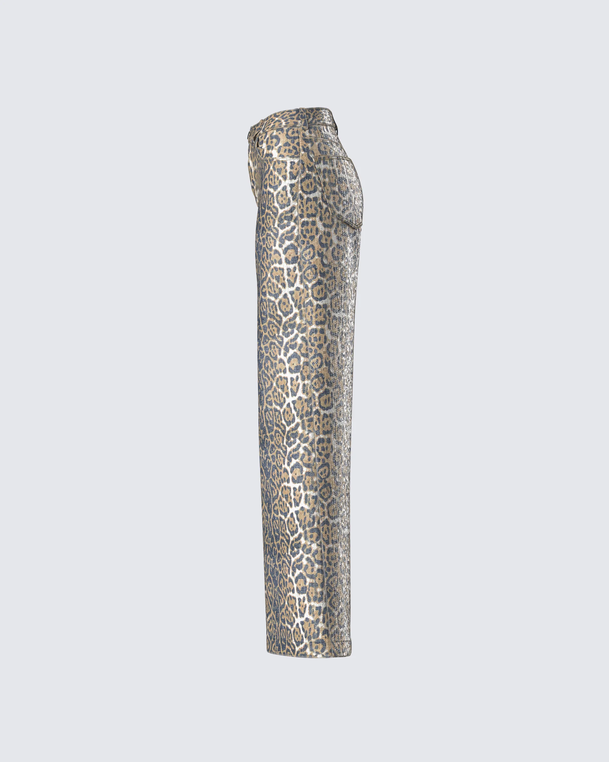 Eider Leopard Print Sequin Pant - Image 2