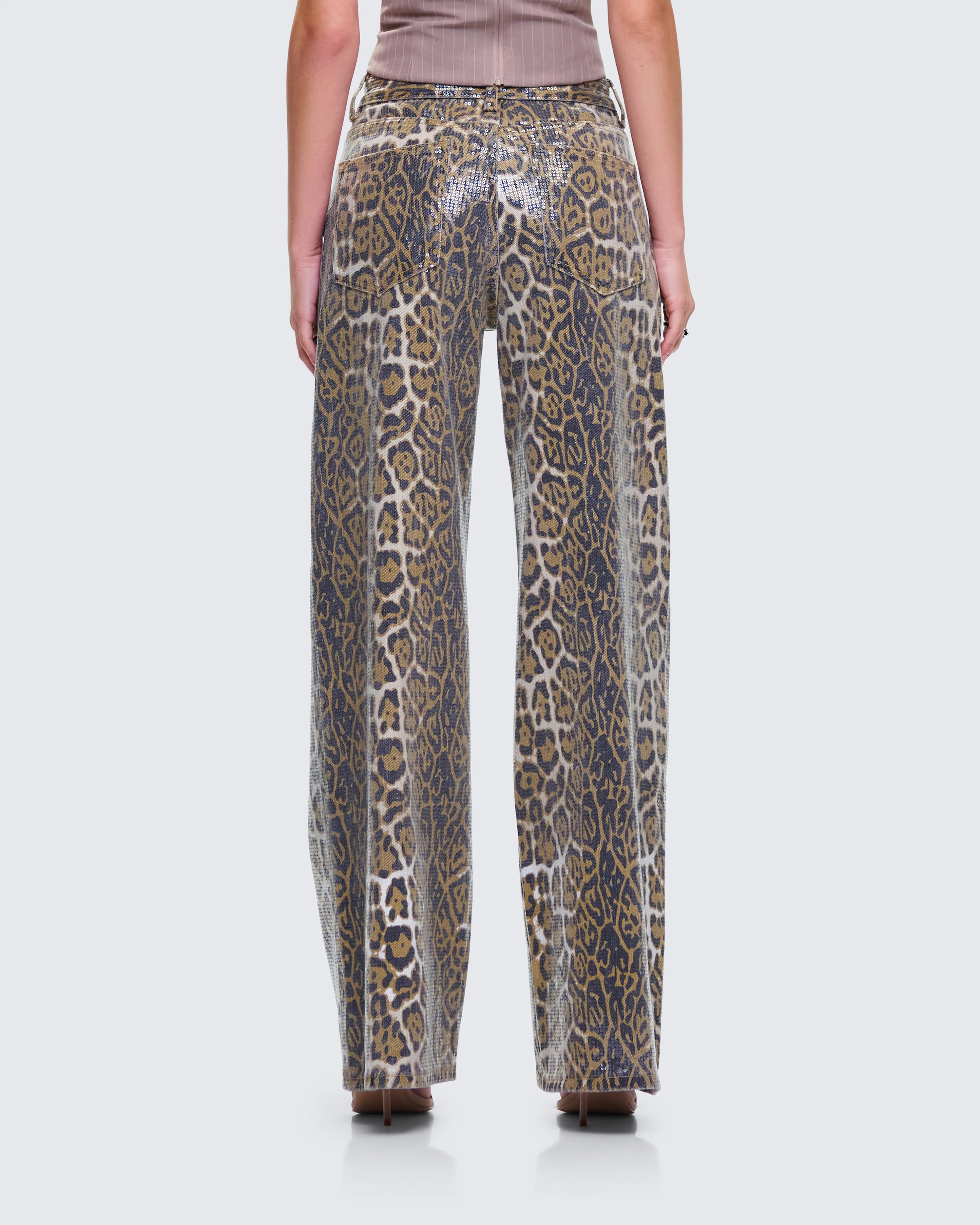 Eider Leopard Print Sequin Pant - Image 6
