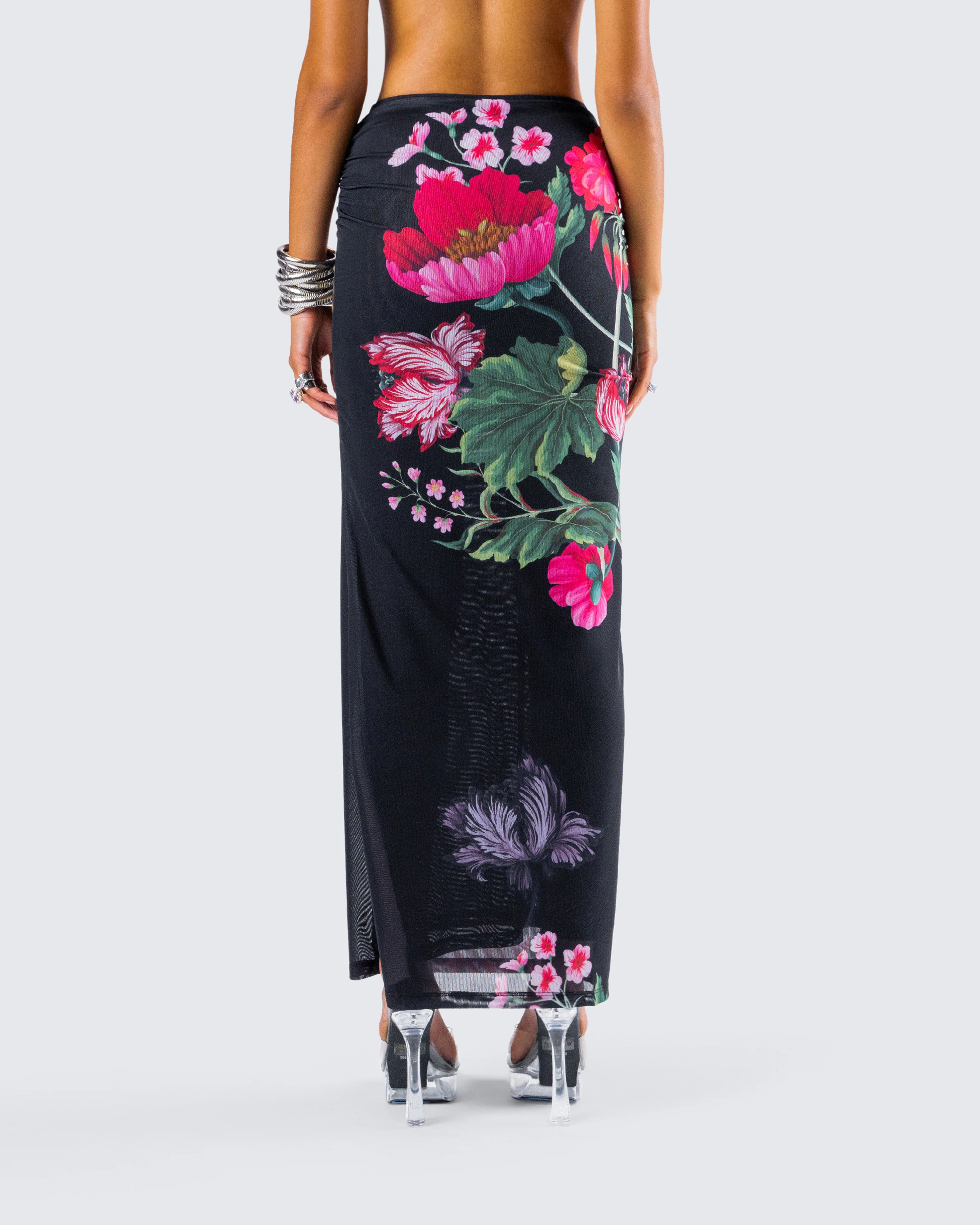 Eldora Floral Print Maxi Skirt - Image 7