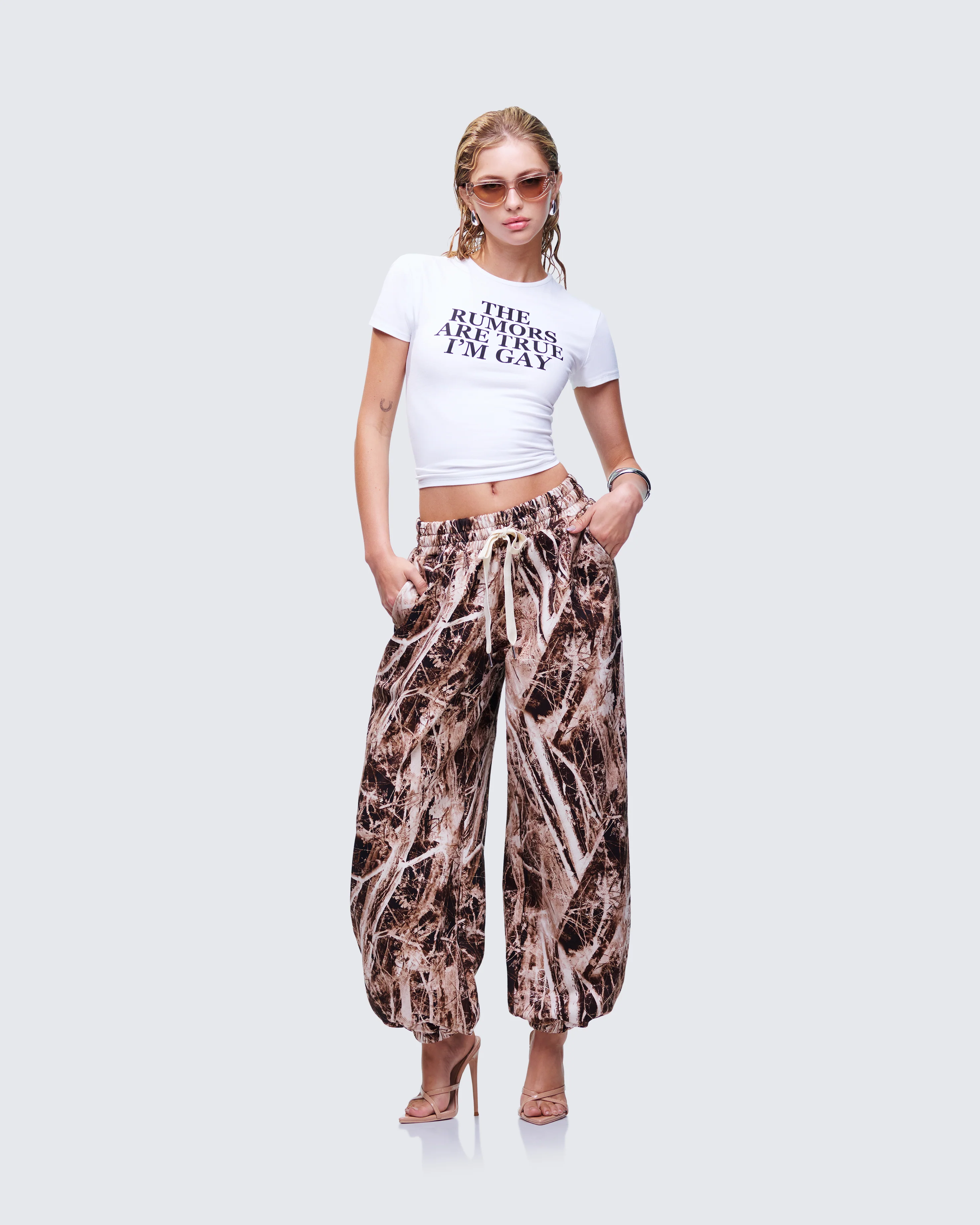 Eleni White Slogan Classic Tee - Image 5